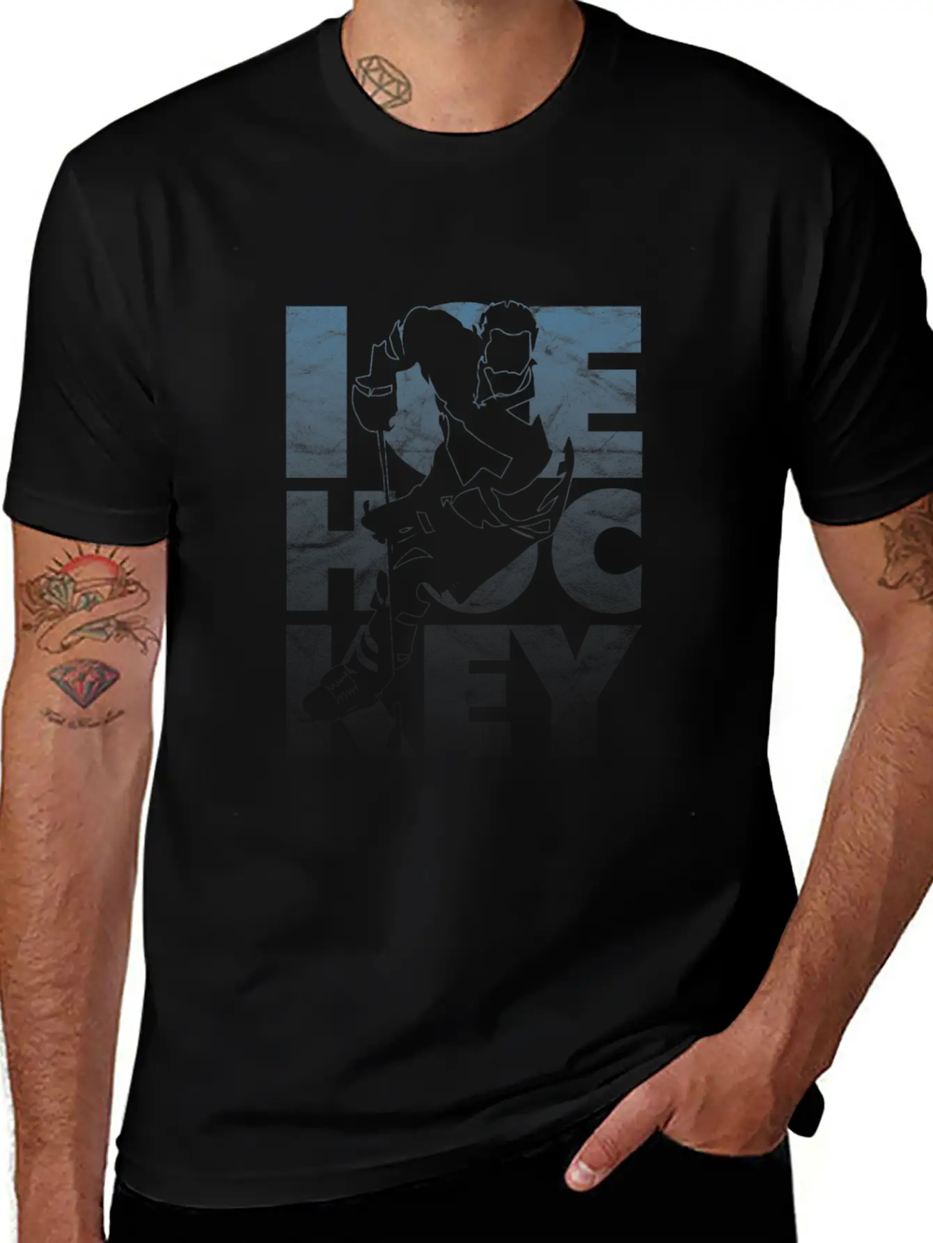 Ice Hockey Comfortable Minimalist Graphic Tee – Summer Style Essential