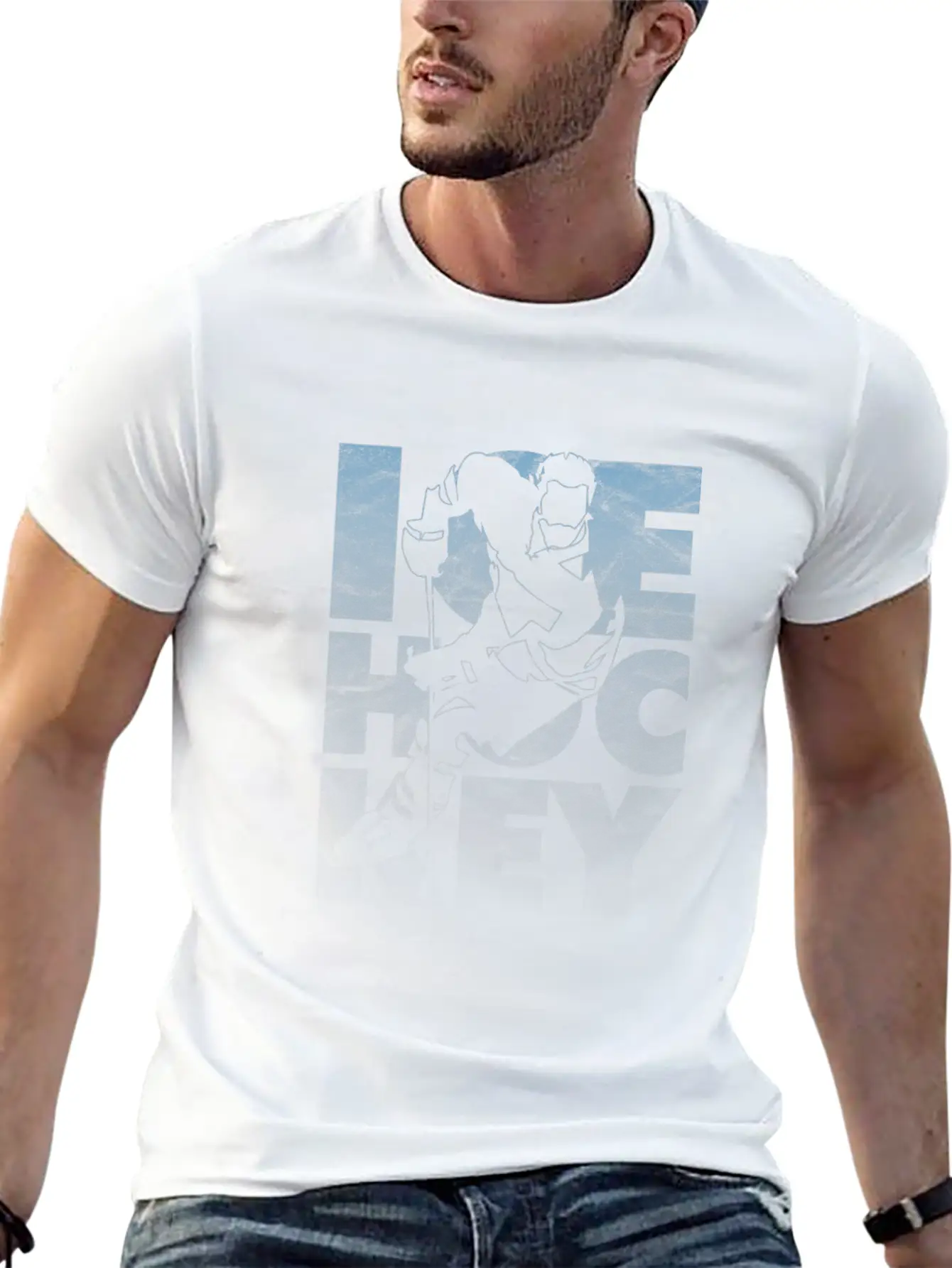 Ice Hockey Comfortable Minimalist Graphic Tee – Summer Style Essential