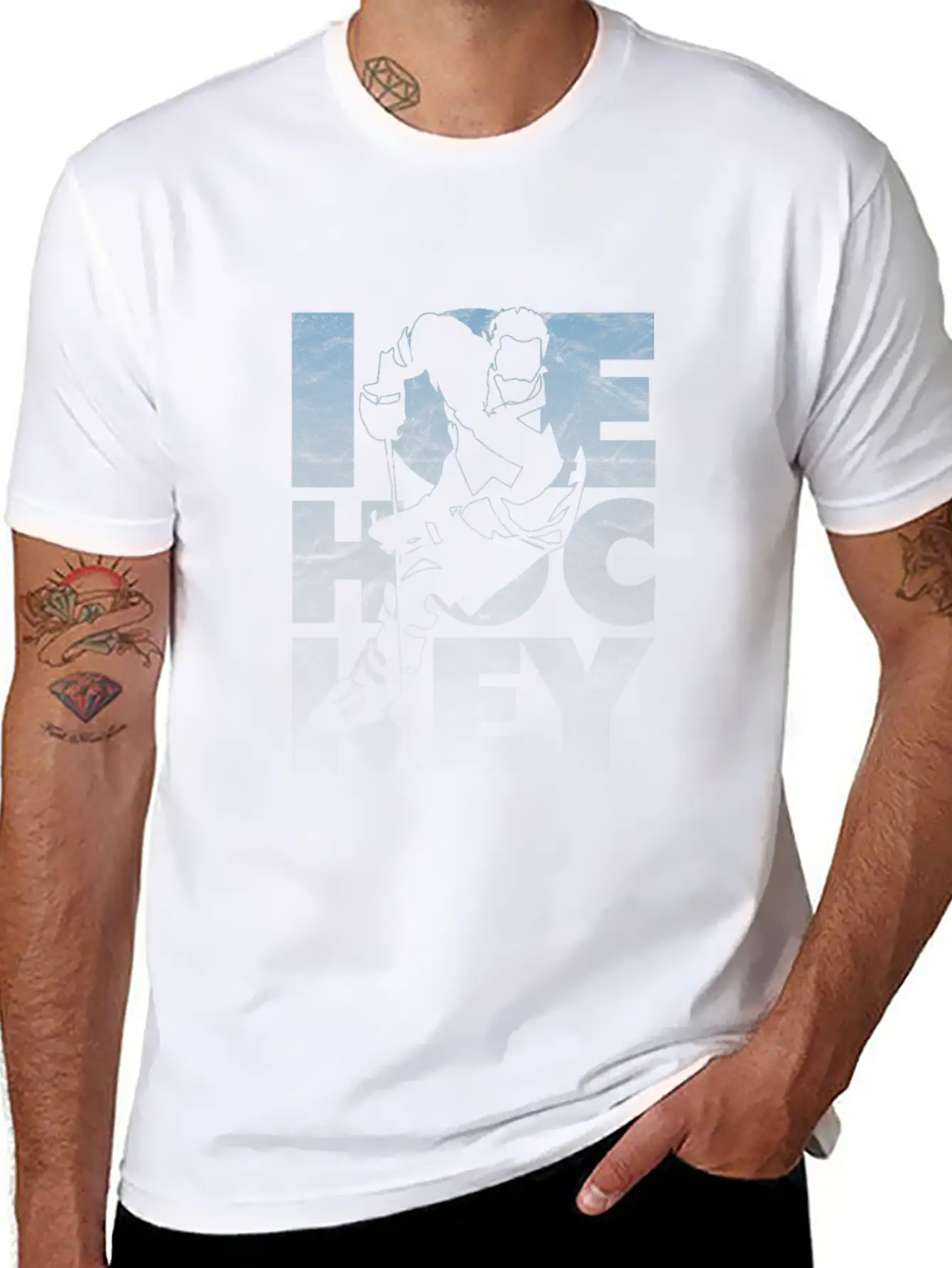 Ice Hockey Comfortable Minimalist Graphic Tee – Summer Style Essential