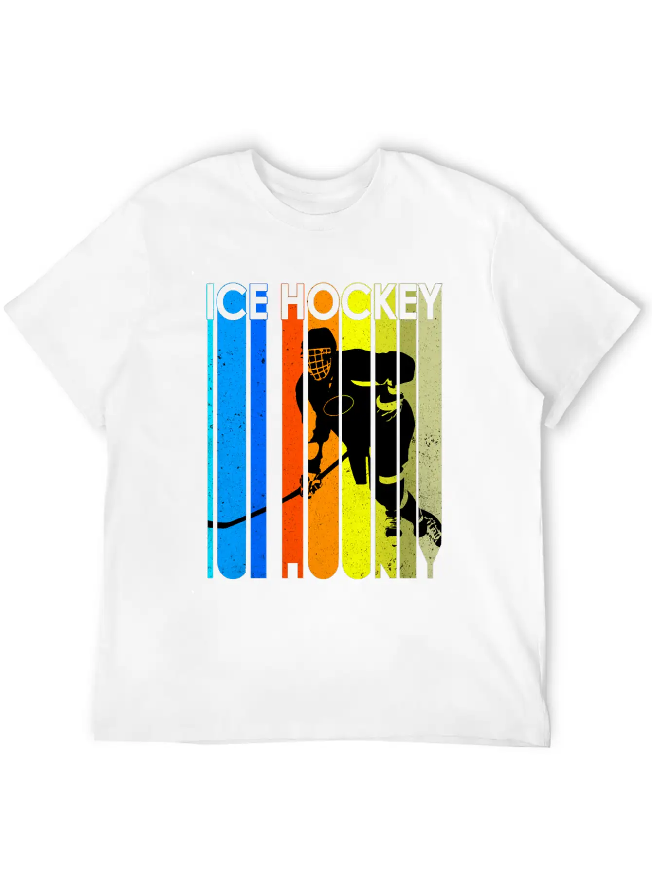 Ice Hockey Mask Puck Stick Field Goal Champion Stylish Everyday T-Shirt – Unisex Basic Cotton Tee