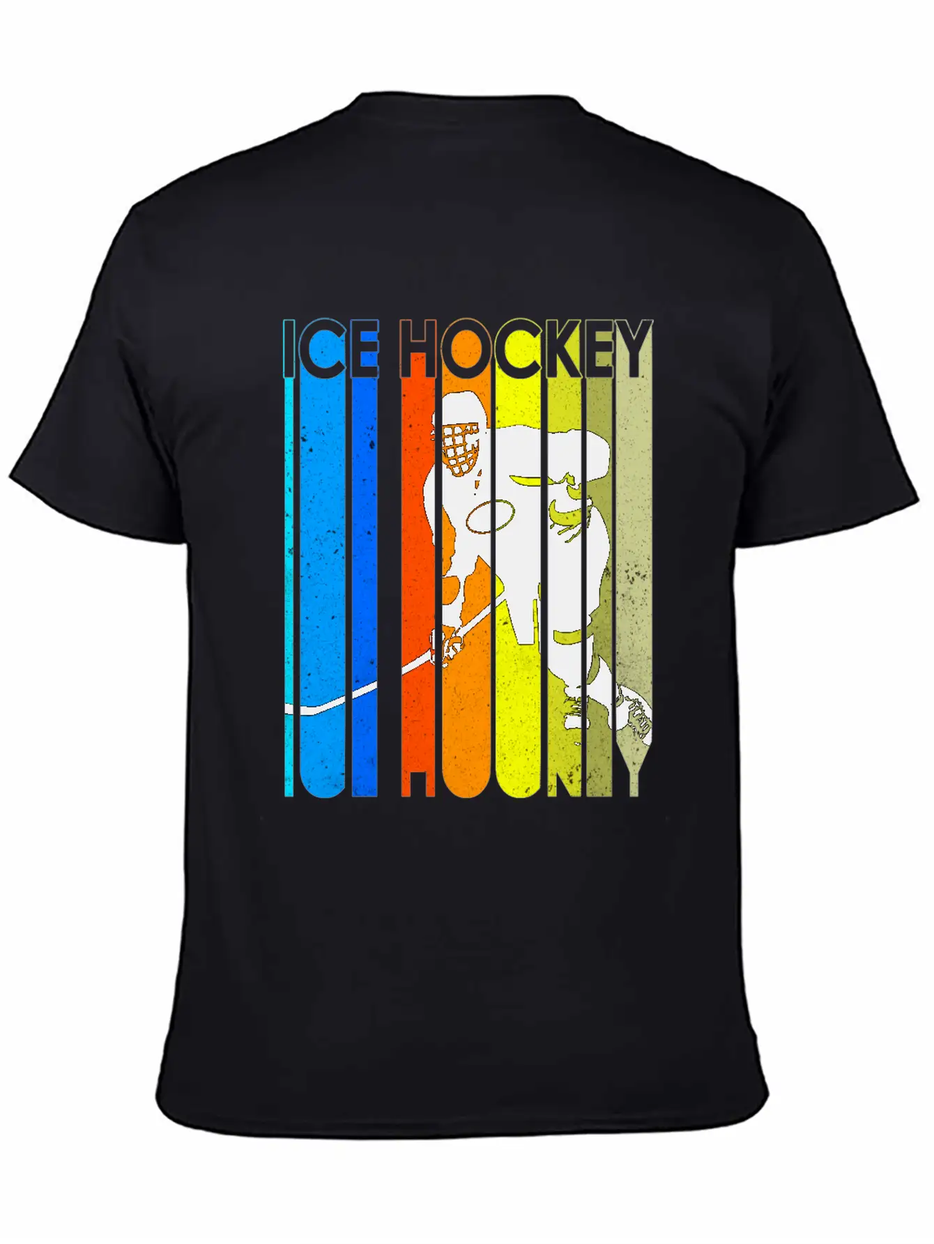 Ice Hockey Mask Puck Stick Field Goal Champion Stylish Everyday T-Shirt – Unisex Basic Cotton Tee