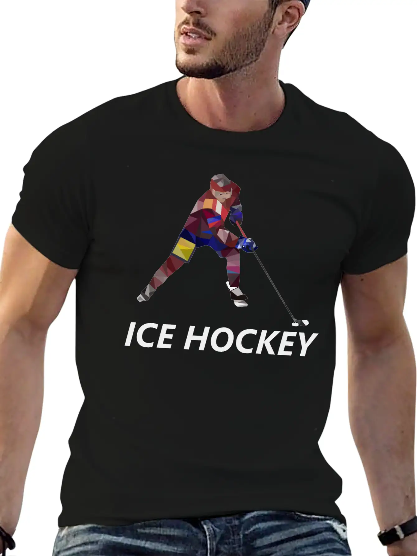 Ice Hockey Stylish Everyday T-Shirt – Unisex Basic Cotton Tee