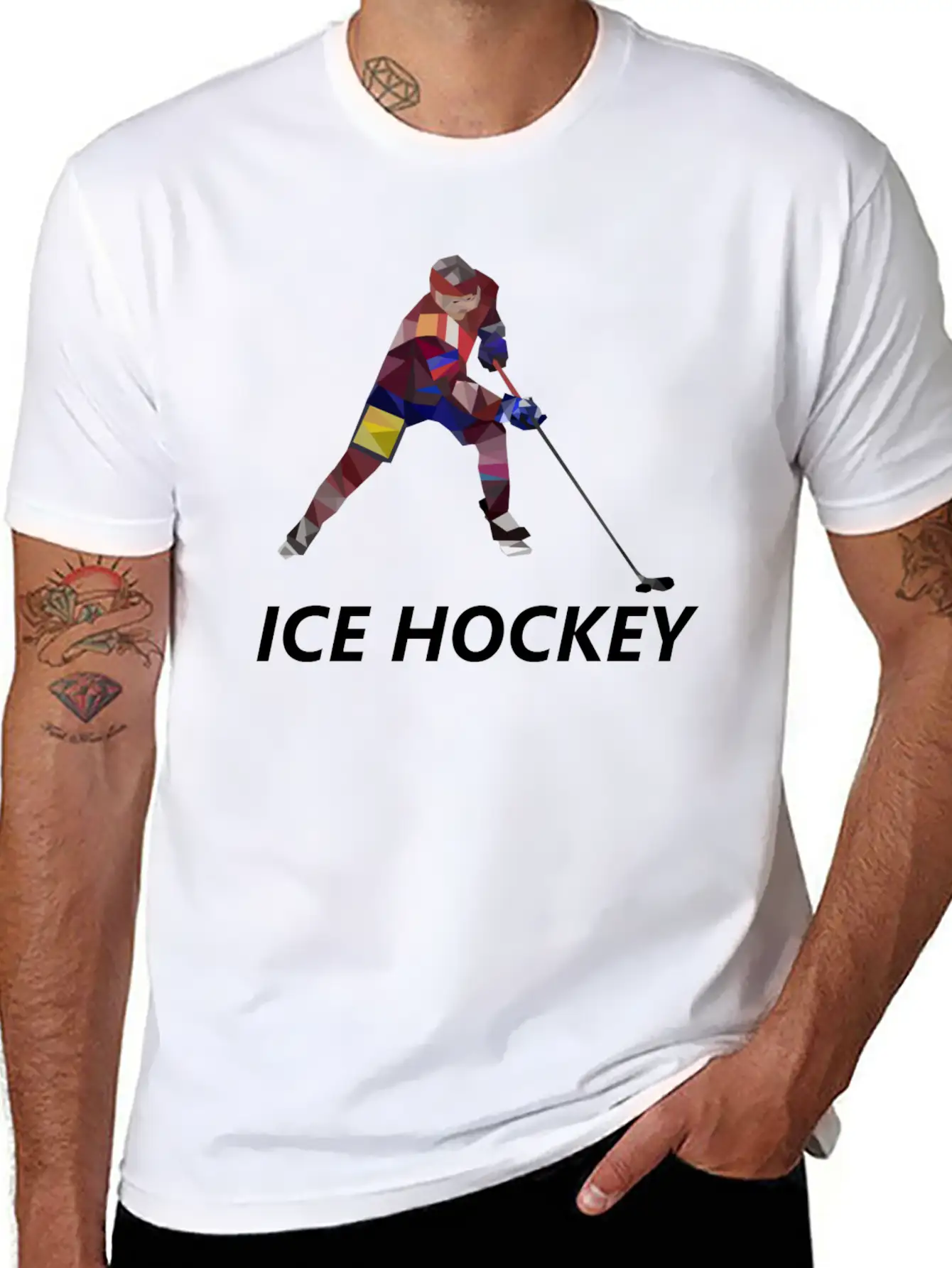 Ice Hockey Stylish Everyday T-Shirt – Unisex Basic Cotton Tee