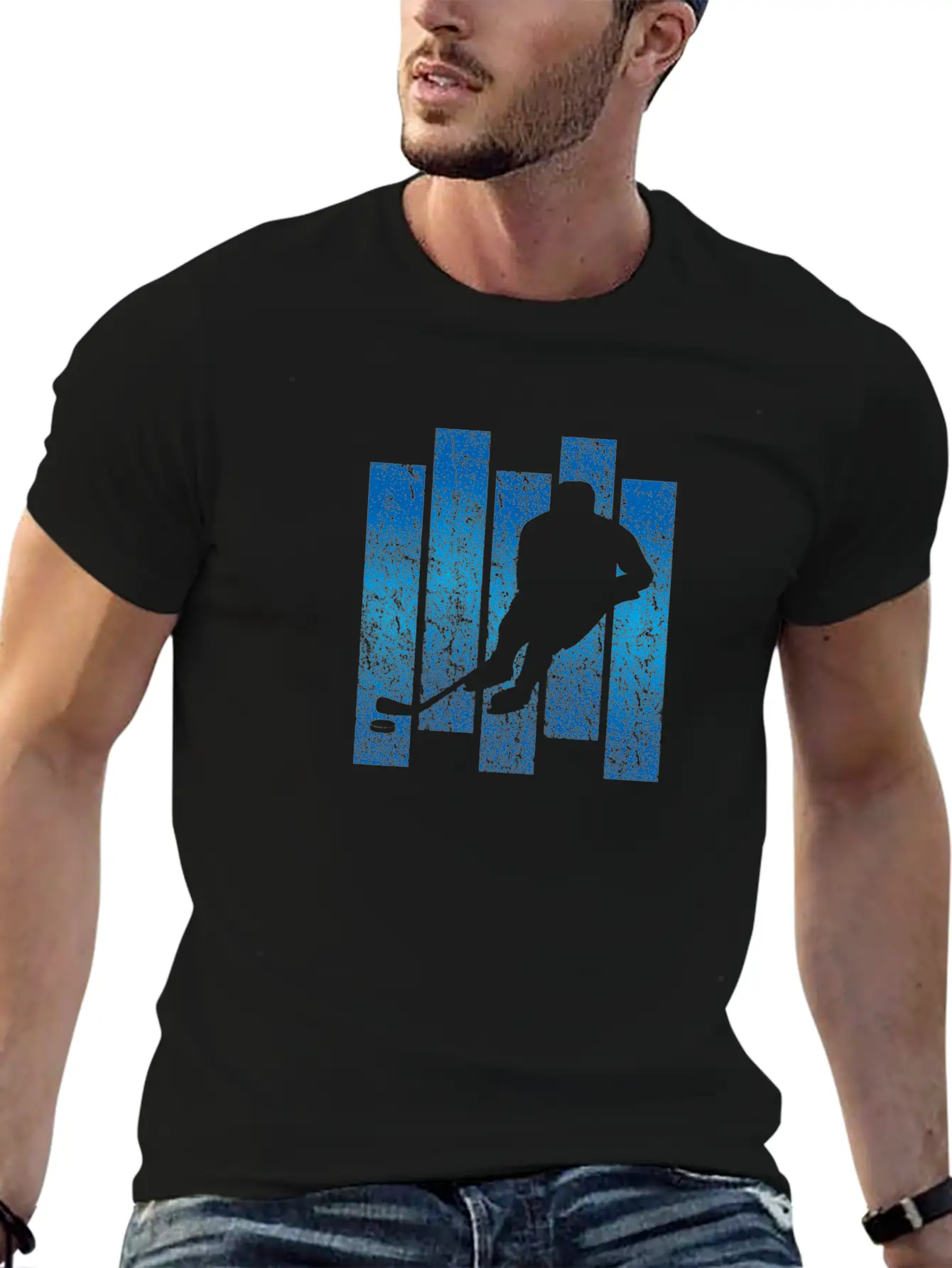 Ice Hockey Unisex Short Sleeve Soft Cotton T-Shirt – Casual Everyday Wear