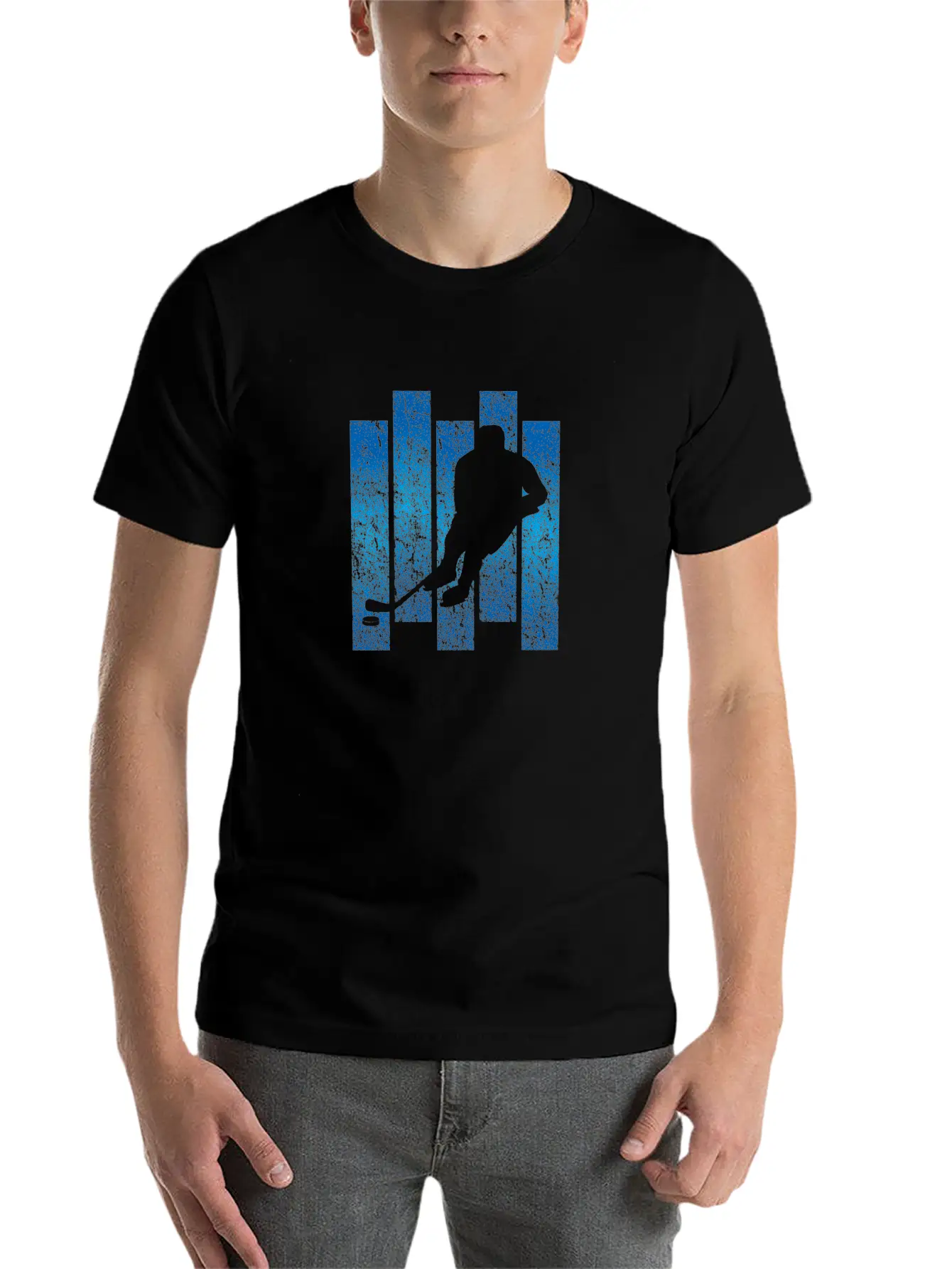 Ice Hockey Unisex Short Sleeve Soft Cotton T-Shirt – Casual Everyday Wear