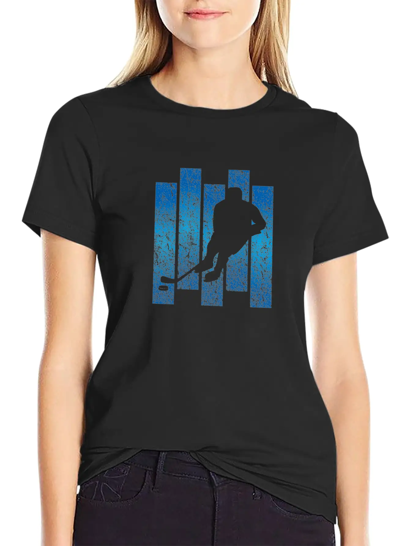 Ice Hockey Unisex Short Sleeve Soft Cotton T-Shirt – Casual Everyday Wear