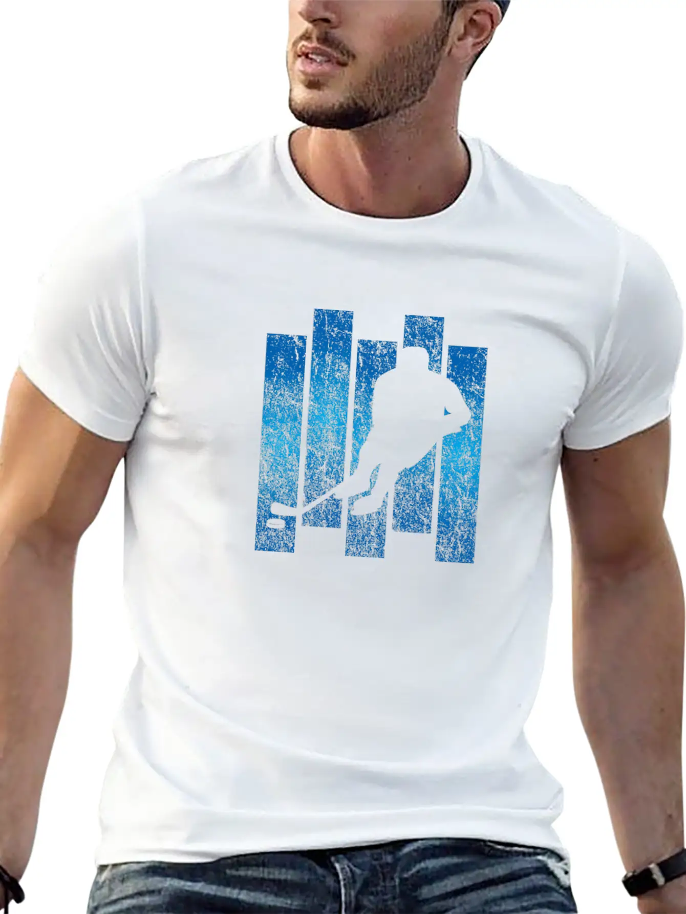 Ice Hockey Unisex Short Sleeve Soft Cotton T-Shirt – Casual Everyday Wear