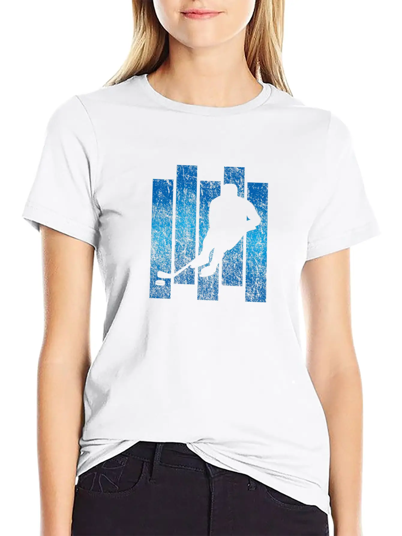 Ice Hockey Unisex Short Sleeve Soft Cotton T-Shirt – Casual Everyday Wear