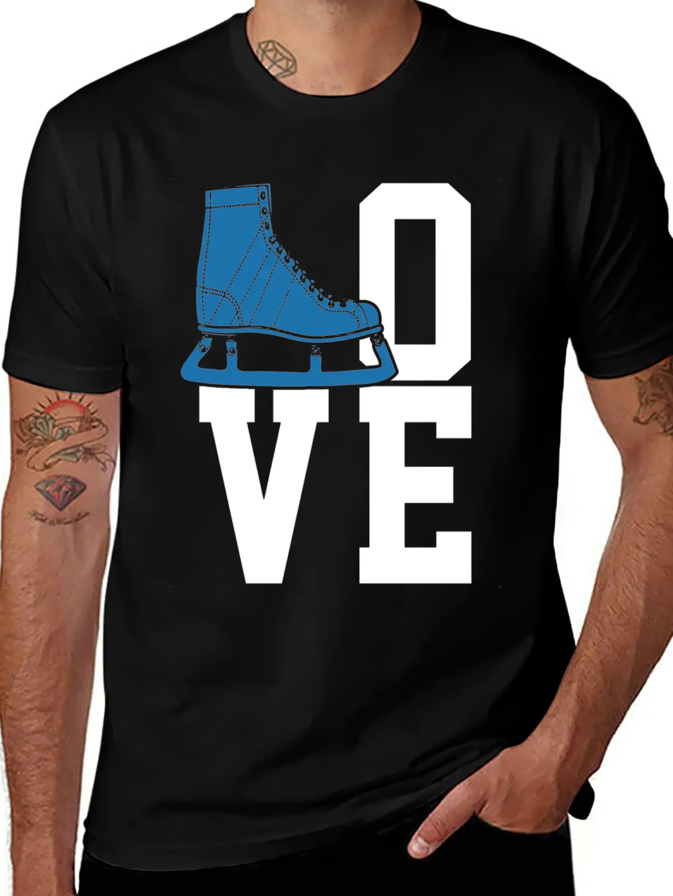 Ice Skating Figure Skating Ice Skates Essential Unisex Summer Tee – Soft Cotton Casual Fit