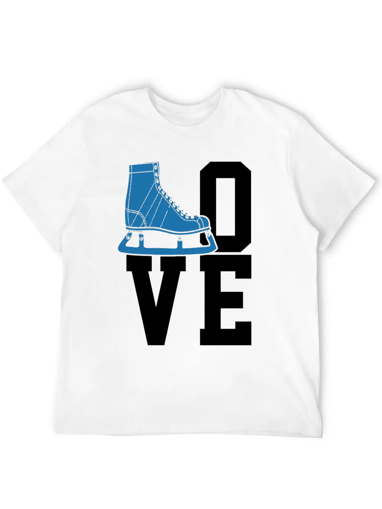 Ice Skating Figure Skating Ice Skates Essential Unisex Summer Tee – Soft Cotton Casual Fit