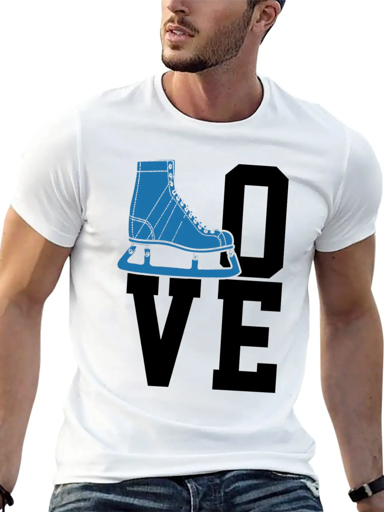 Ice Skating Figure Skating Ice Skates Essential Unisex Summer Tee – Soft Cotton Casual Fit