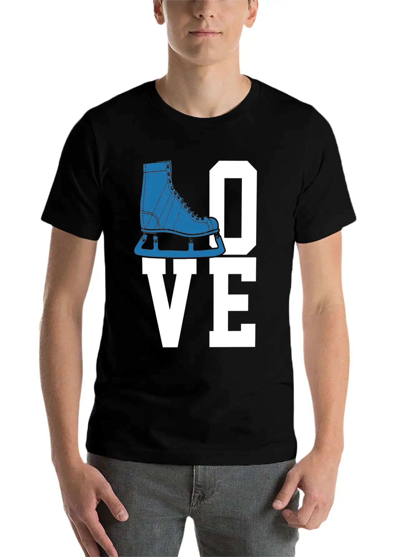 Ice Skating Figure Skating Ice Skates Essential Unisex Summer Tee – Soft Cotton Casual Fit