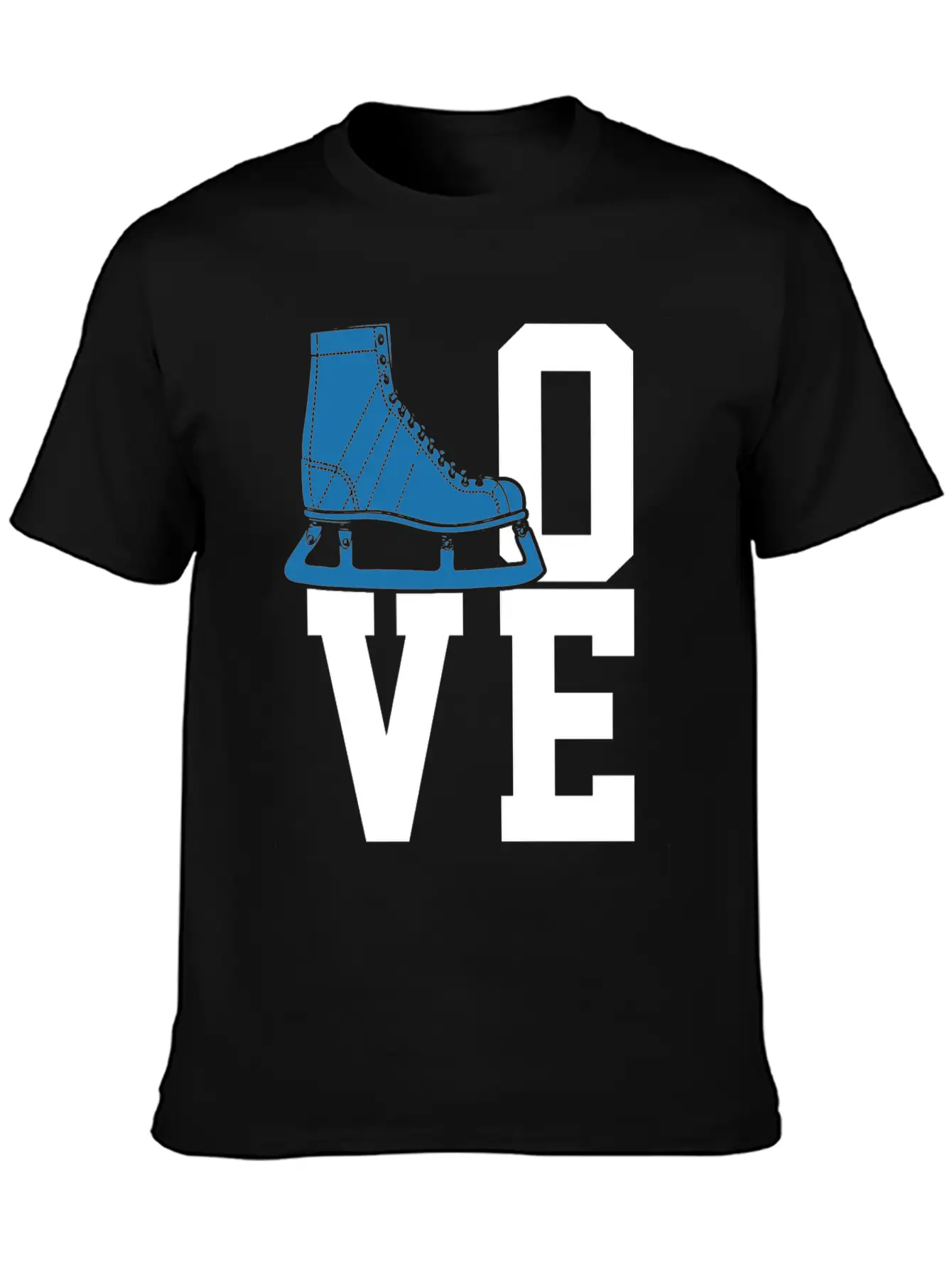 Ice Skating Figure Skating Ice Skates Essential Unisex Summer Tee – Soft Cotton Casual Fit