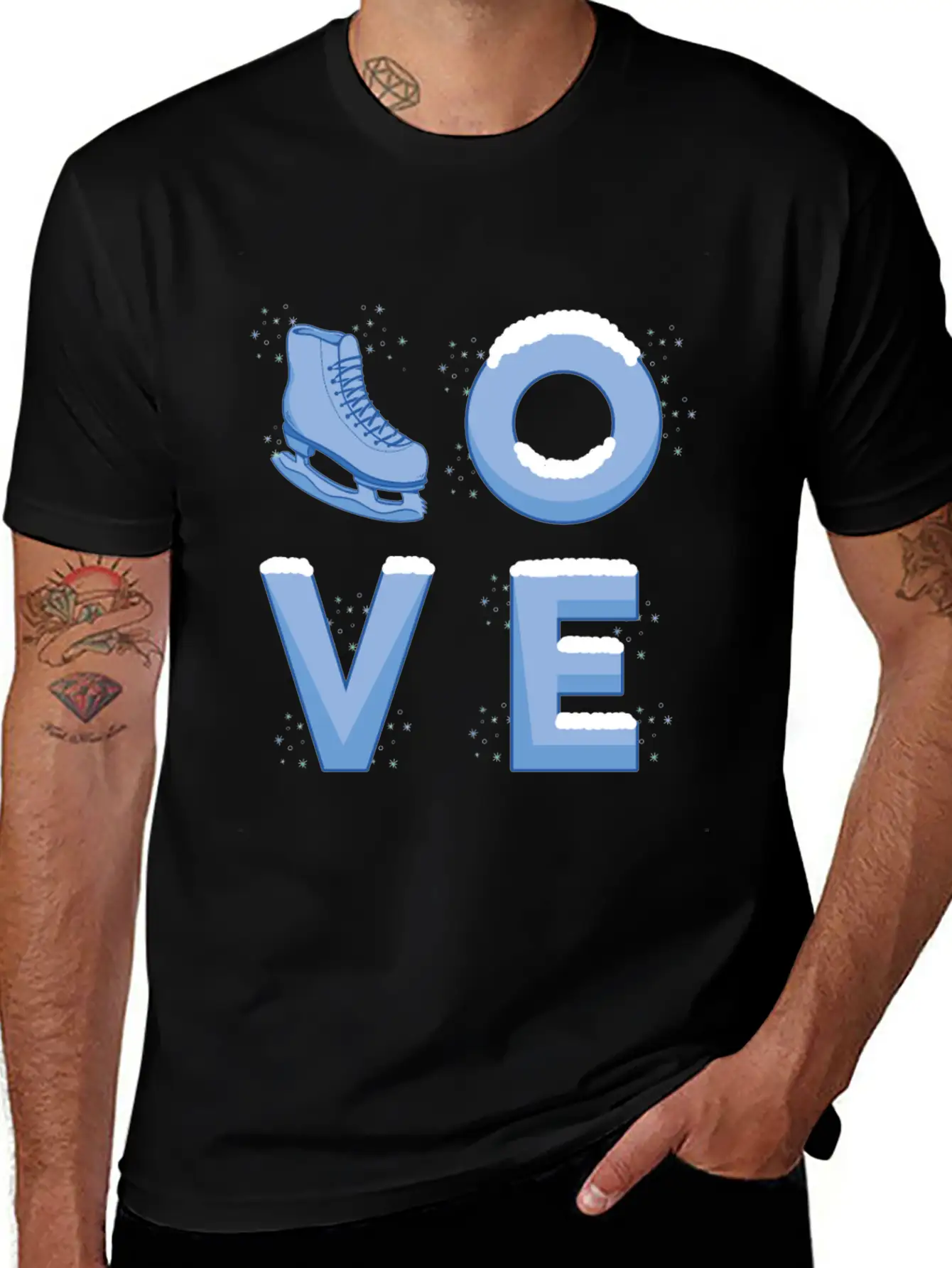 Ice Skating Love Unisex Casual T-Shirt – Clean Design For Daily Comfort