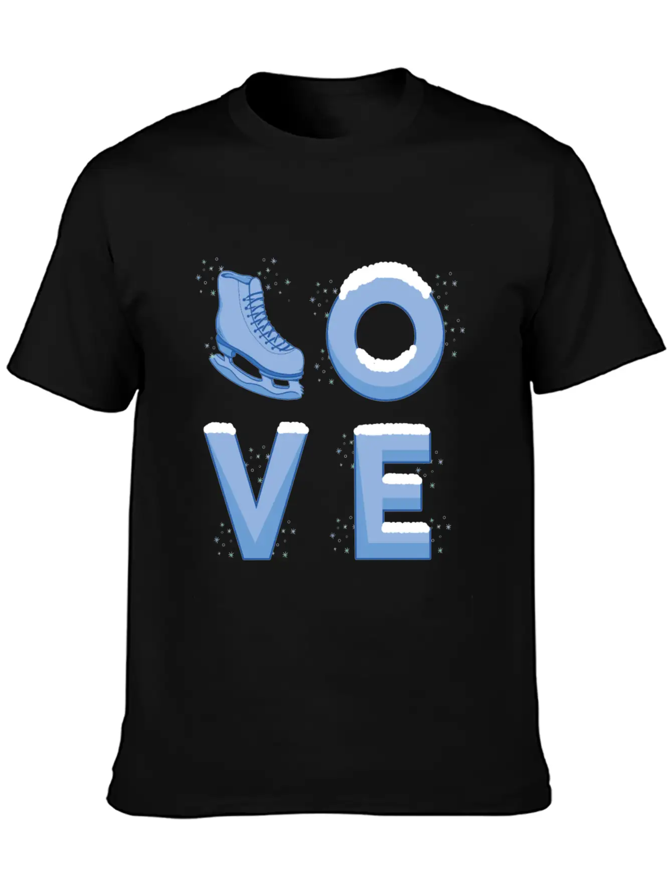 Ice Skating Love Unisex Casual T-Shirt – Clean Design For Daily Comfort
