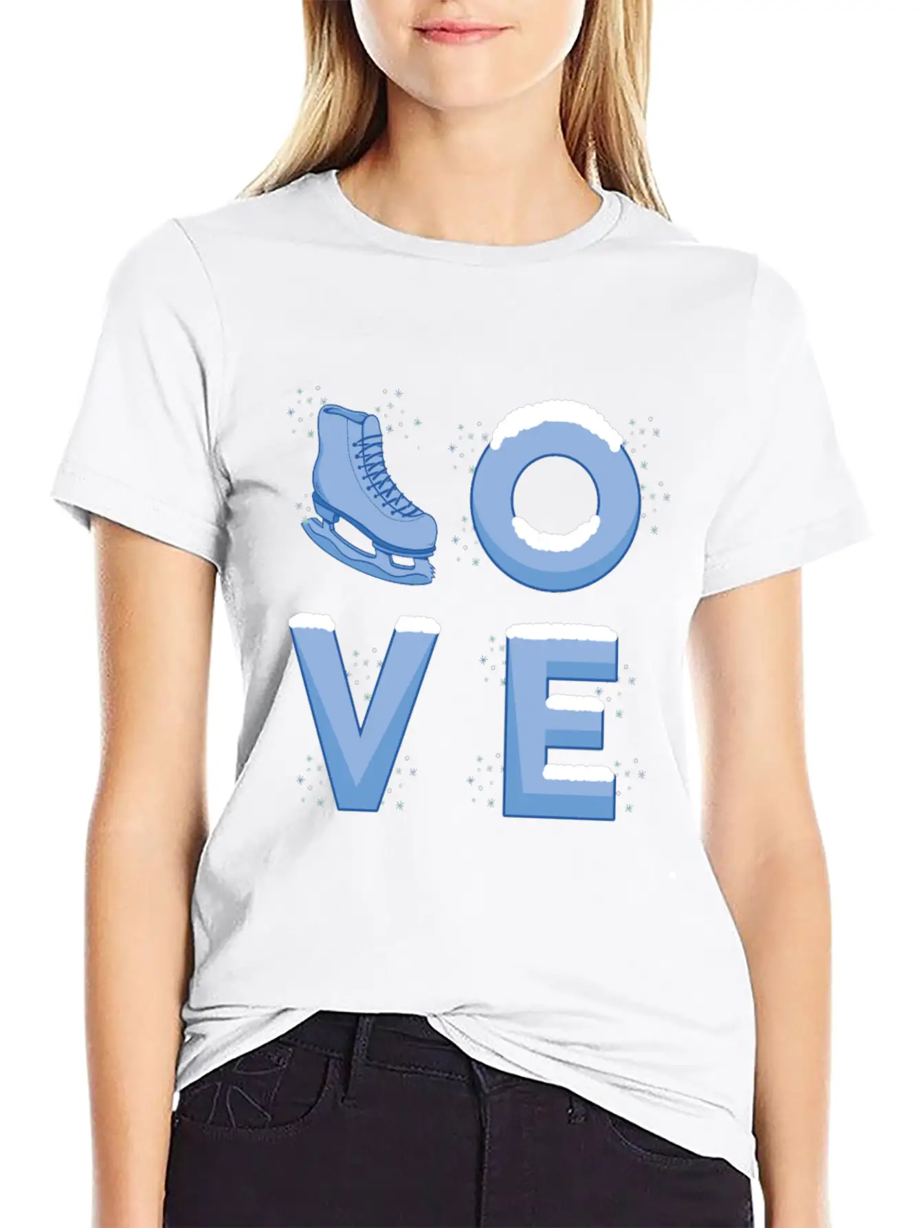 Ice Skating Love Unisex Casual T-Shirt – Clean Design For Daily Comfort