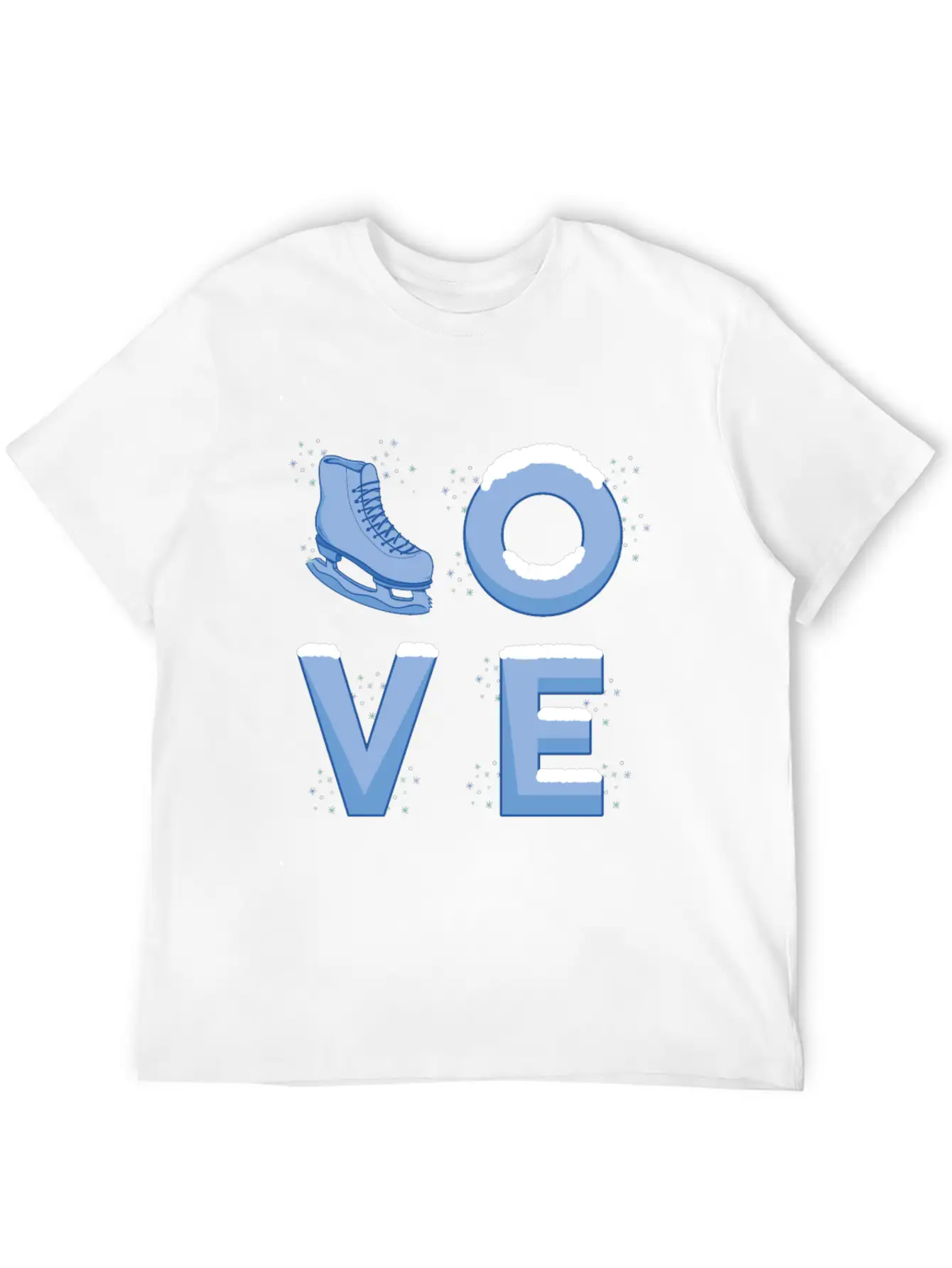 Ice Skating Love Unisex Casual T-Shirt – Clean Design For Daily Comfort