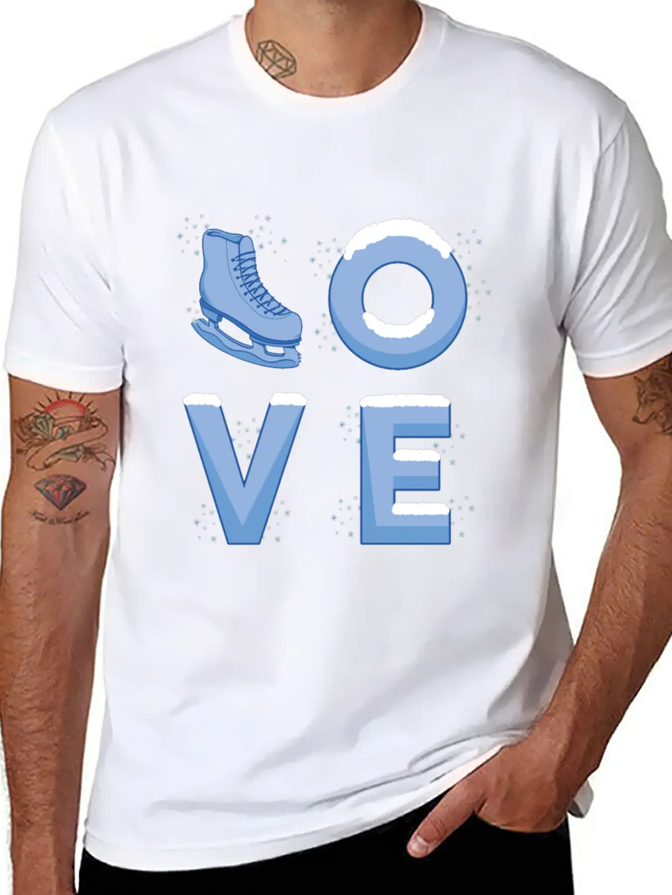 Ice Skating Love Unisex Casual T-Shirt – Clean Design For Daily Comfort