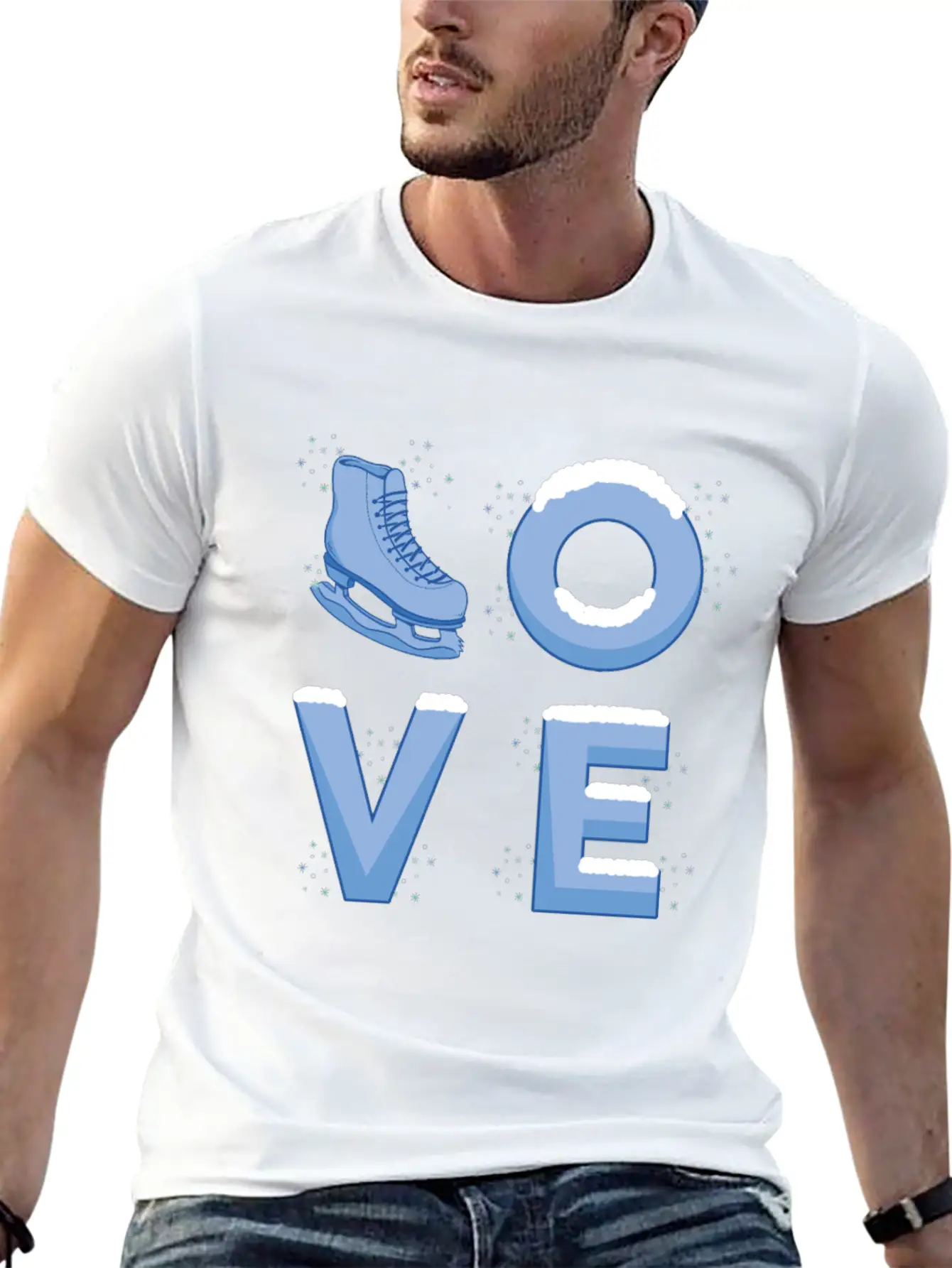 Ice Skating Love Unisex Casual T-Shirt – Clean Design For Daily Comfort