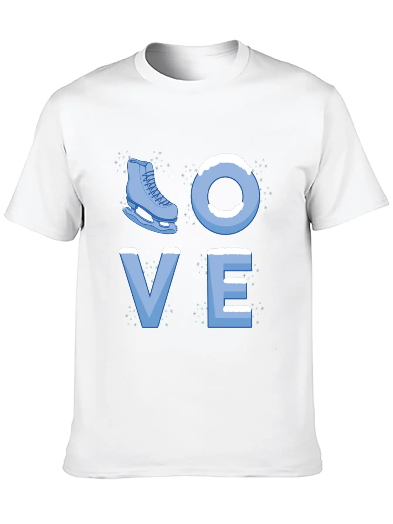 Ice Skating Love Unisex Casual T-Shirt – Clean Design For Daily Comfort