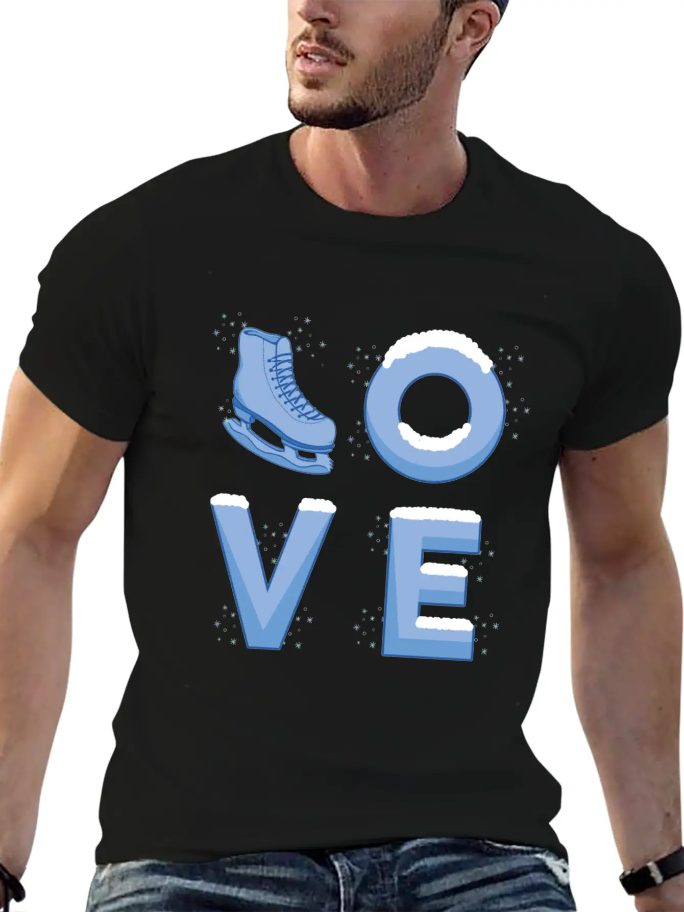 Ice Skating Love Unisex Casual T-Shirt – Clean Design For Daily Comfort