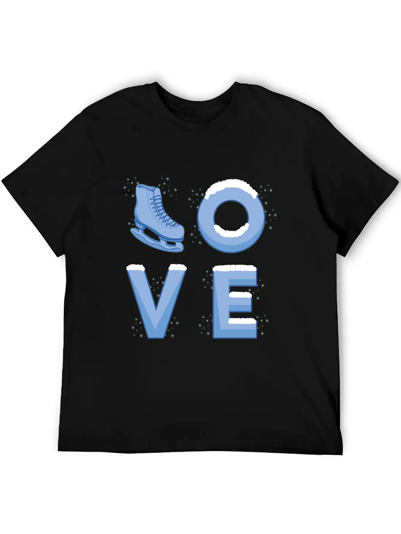 Ice Skating Love Unisex Casual T-Shirt – Clean Design For Daily Comfort