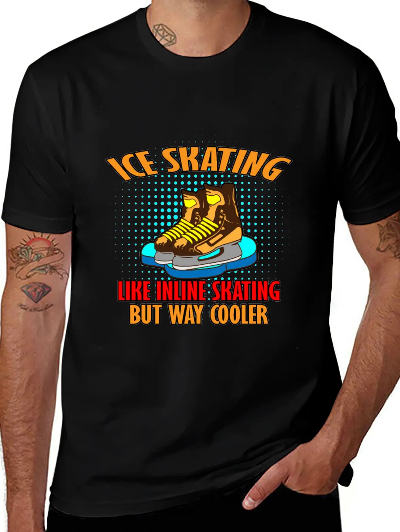Ice Skating Stylish Everyday T-Shirt – Unisex Basic Cotton Tee