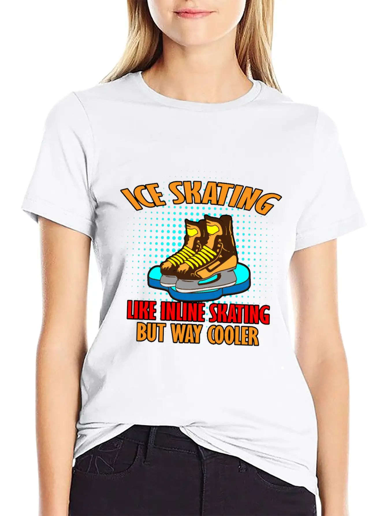 Ice Skating Stylish Everyday T-Shirt – Unisex Basic Cotton Tee