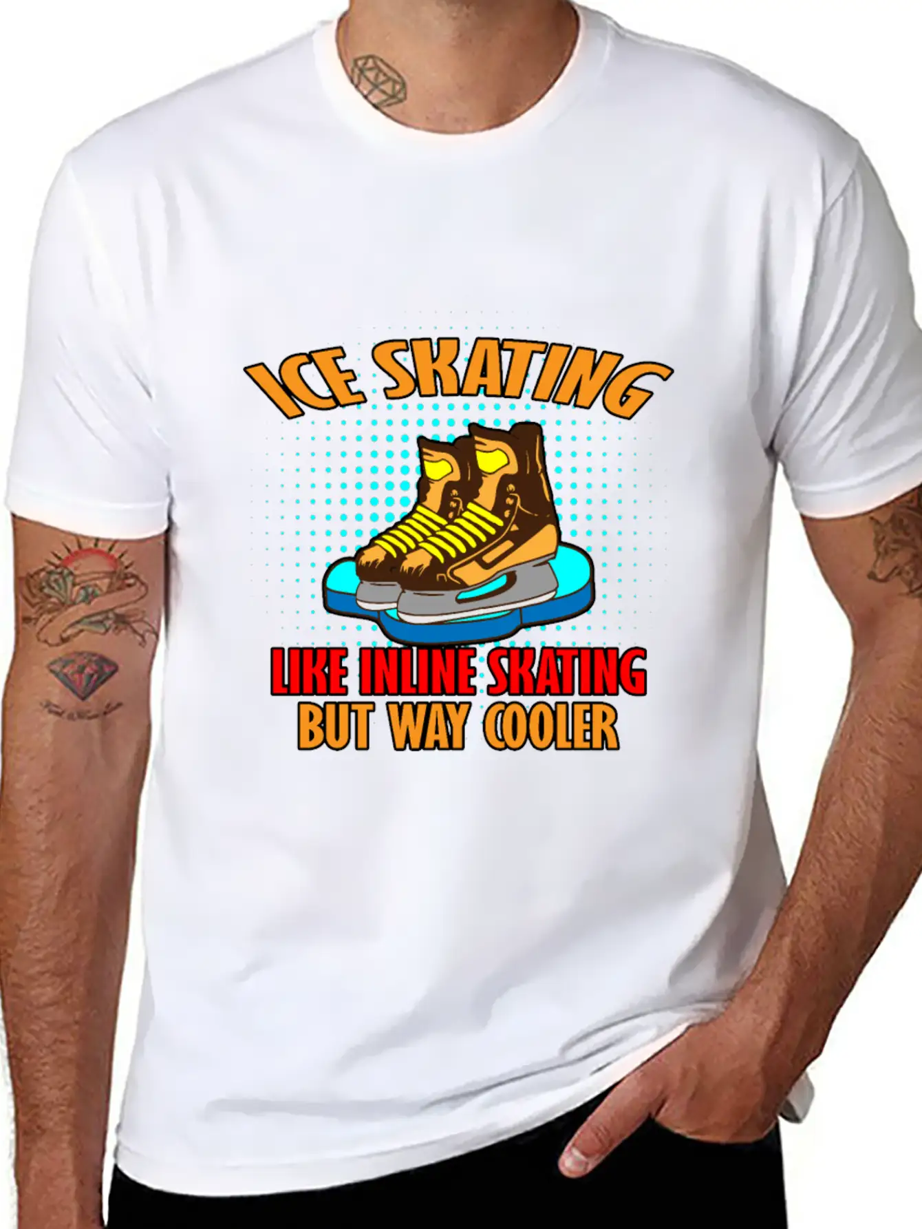 Ice Skating Stylish Everyday T-Shirt – Unisex Basic Cotton Tee