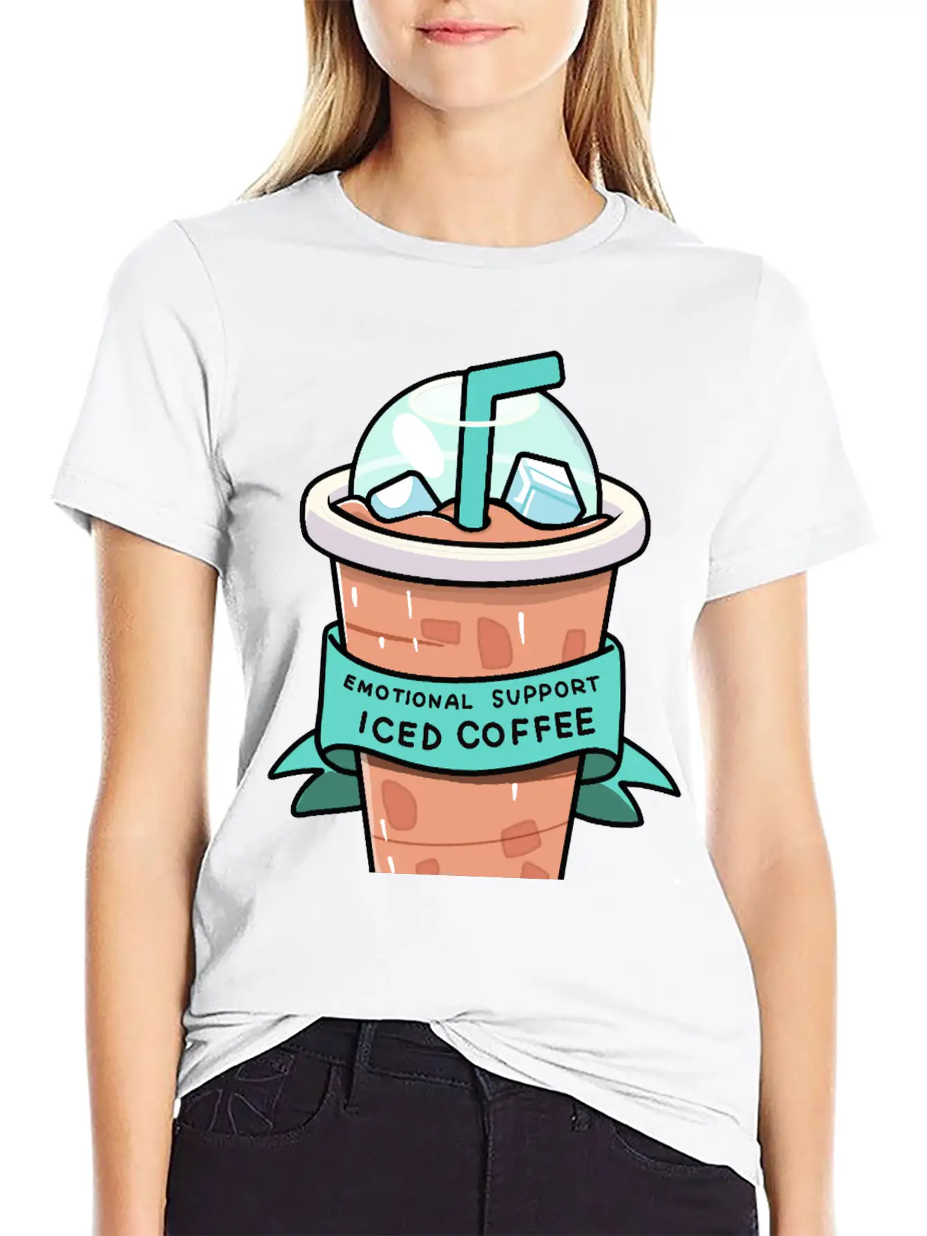 Iced Coffee Therapy Relaxed Everyday Tee – Lightweight And Durable Cotton