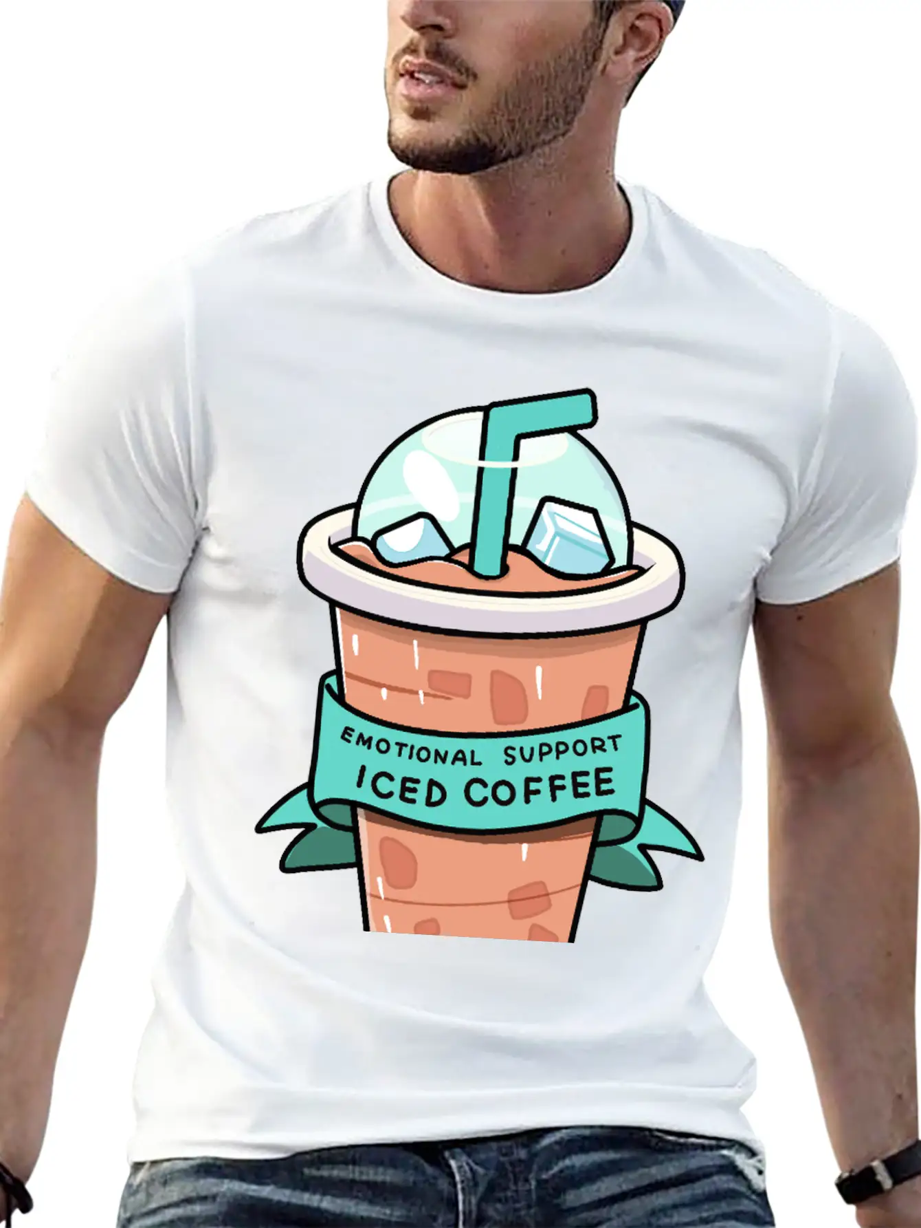Iced Coffee Therapy Relaxed Everyday Tee – Lightweight And Durable Cotton