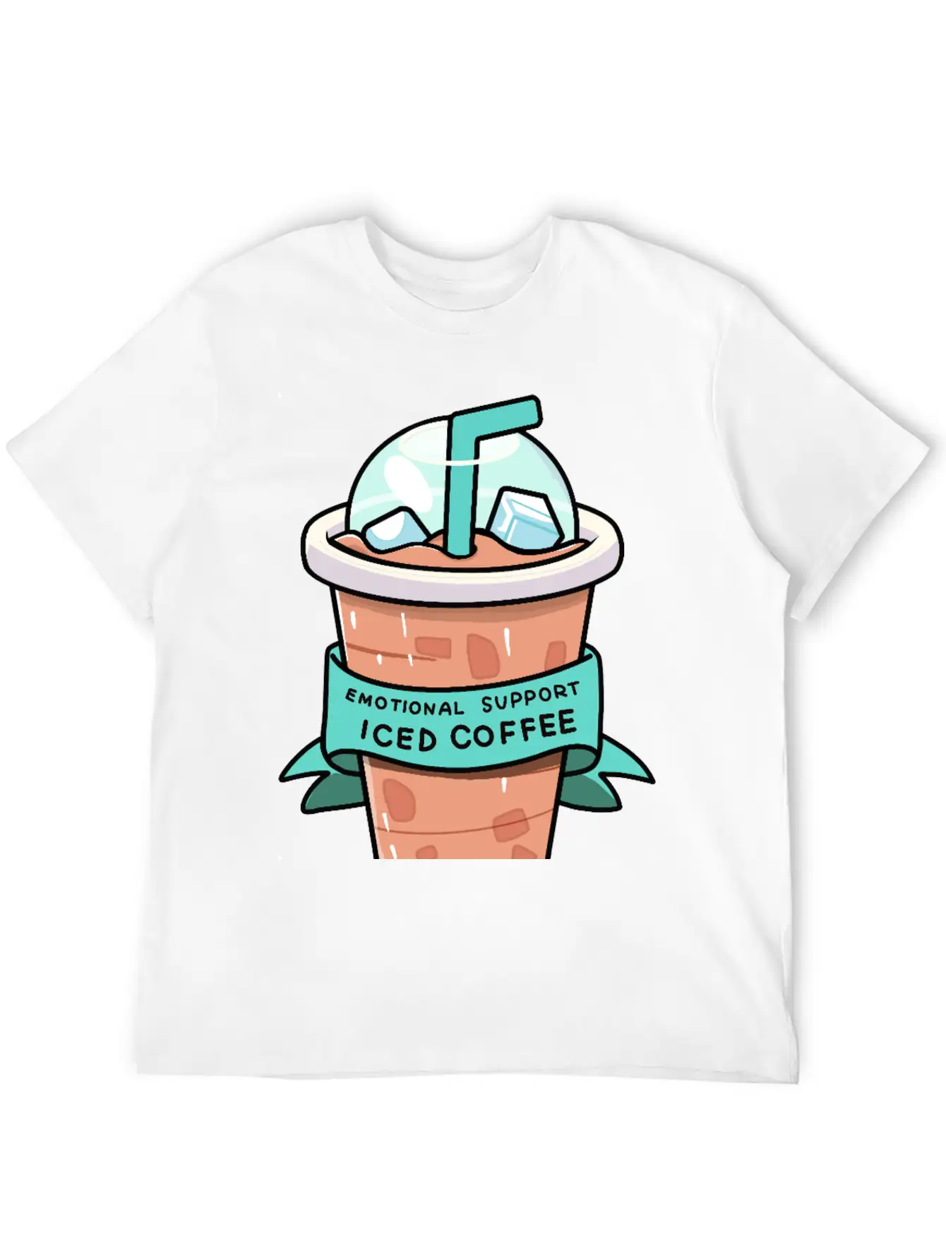 Iced Coffee Therapy Relaxed Everyday Tee – Lightweight And Durable Cotton