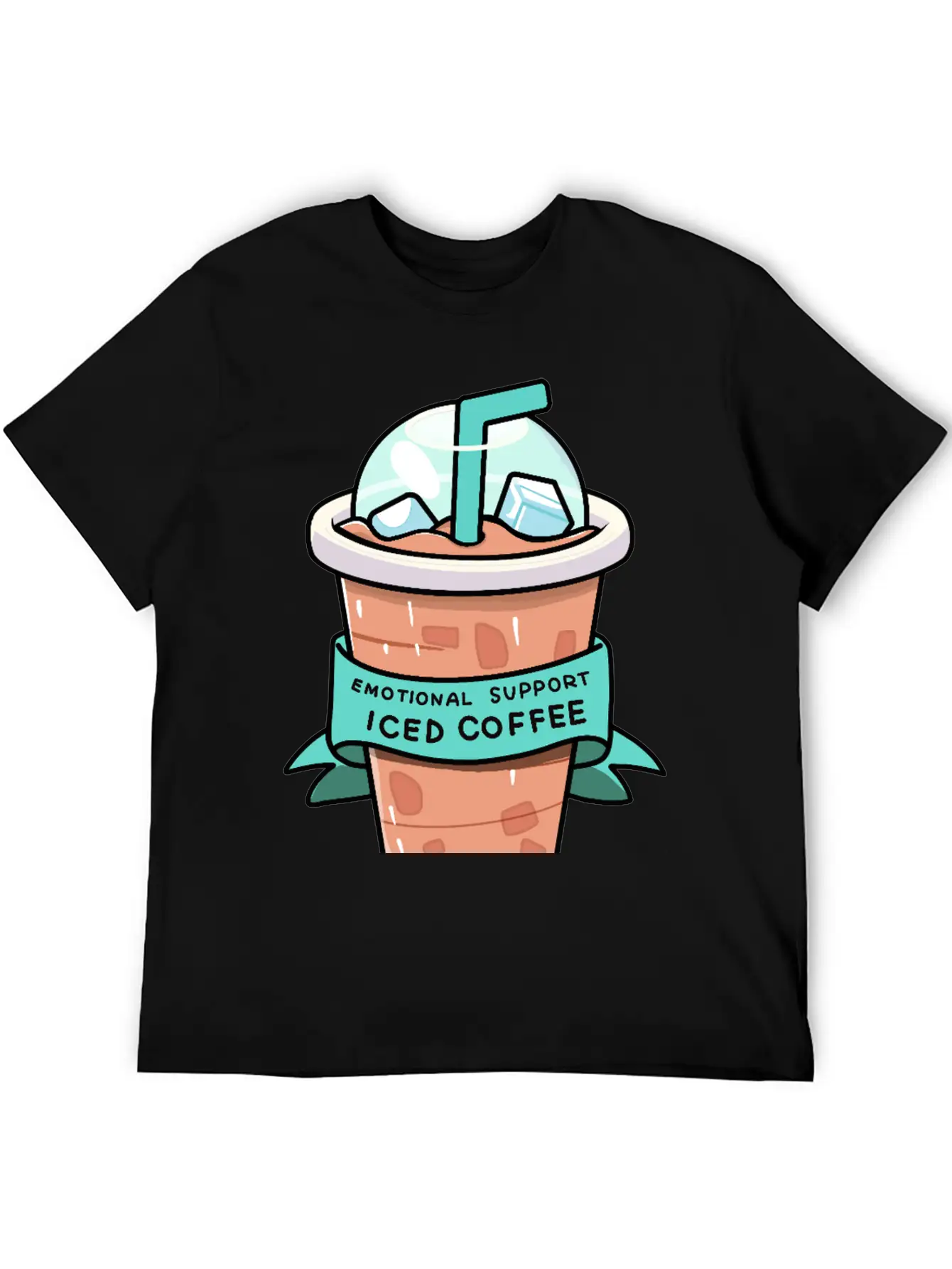 Iced Coffee Therapy Relaxed Everyday Tee – Lightweight And Durable Cotton