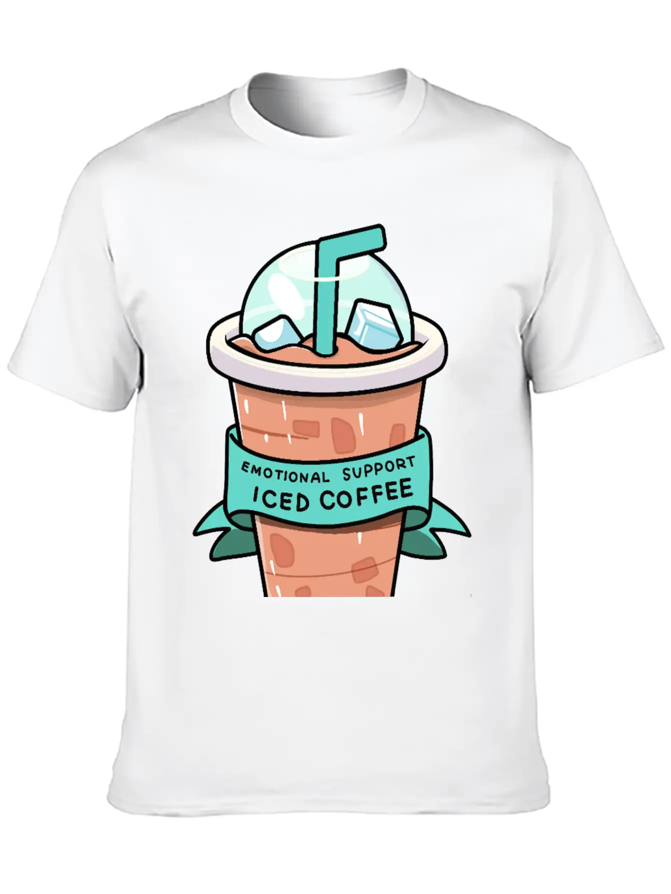 Iced Coffee Therapy Relaxed Everyday Tee – Lightweight And Durable Cotton