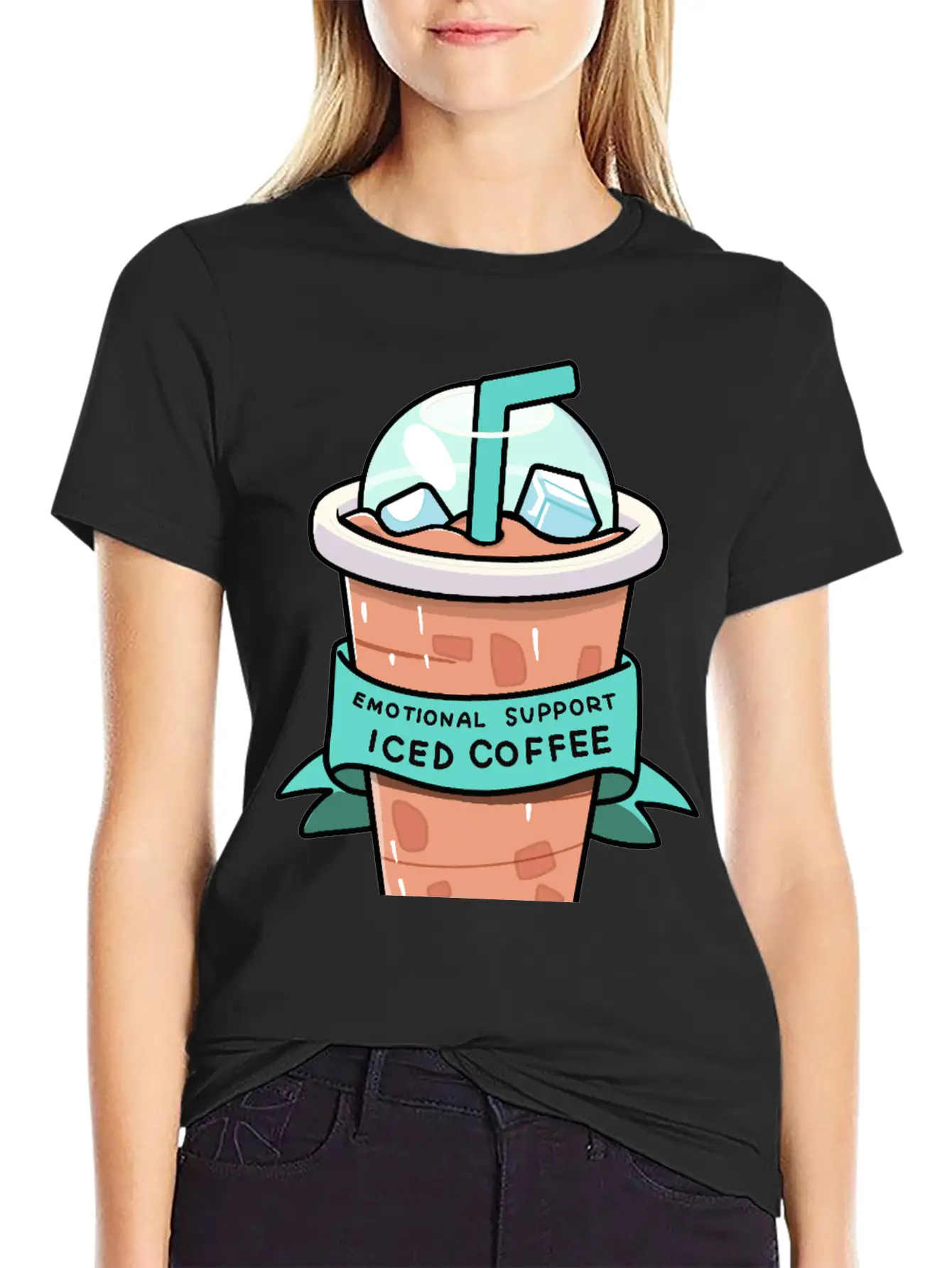 Iced Coffee Therapy Relaxed Everyday Tee – Lightweight And Durable Cotton