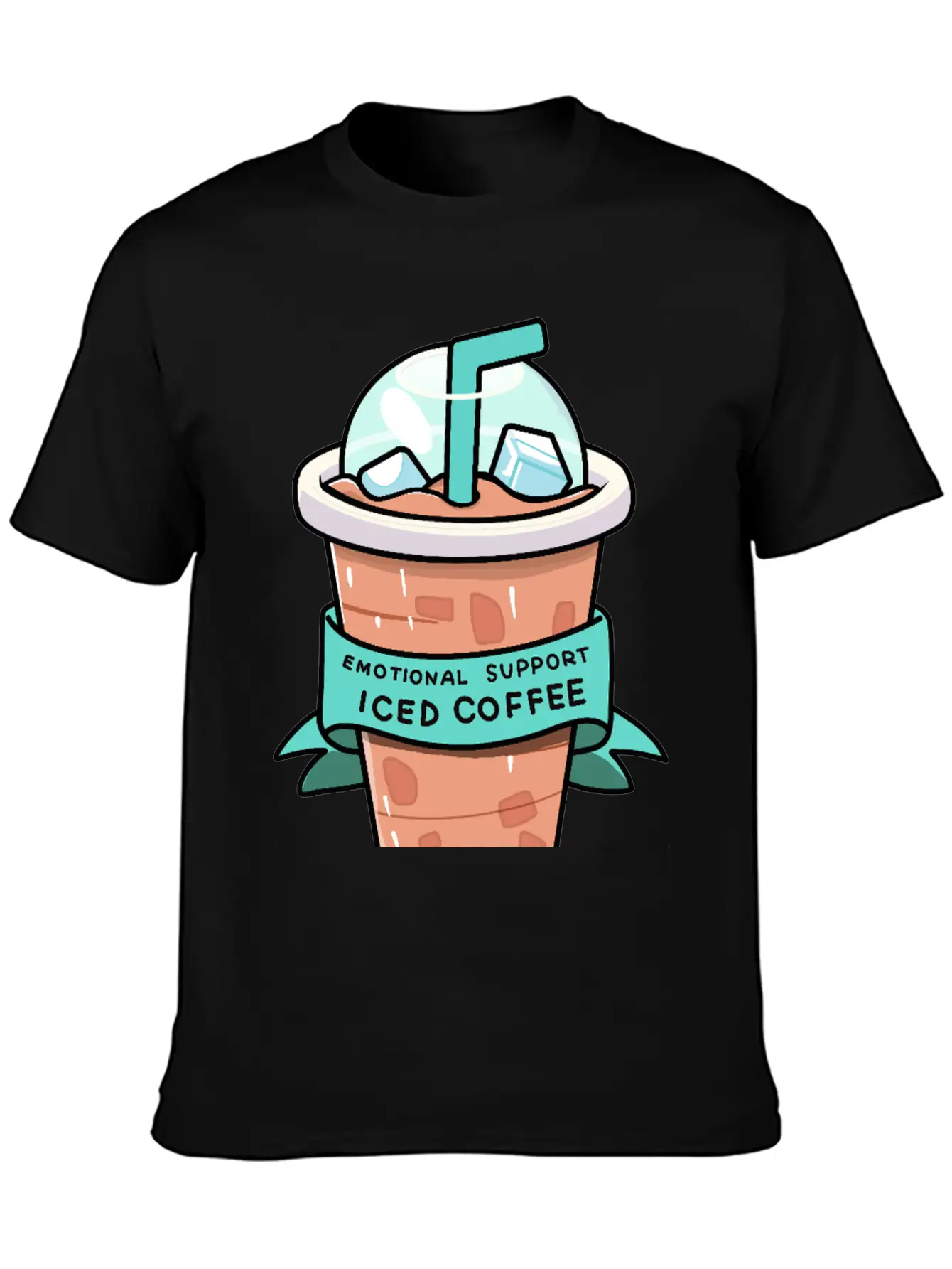 Iced Coffee Therapy Relaxed Everyday Tee – Lightweight And Durable Cotton