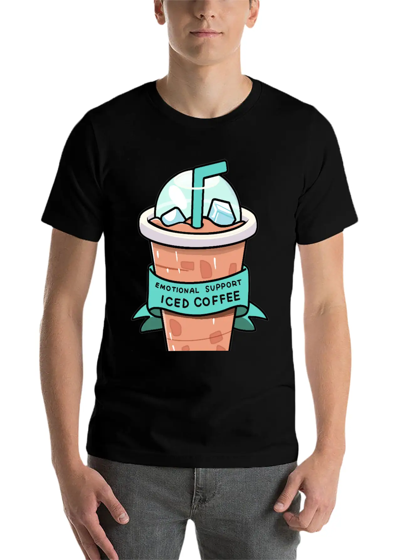 Iced Coffee Therapy Relaxed Everyday Tee – Lightweight And Durable Cotton