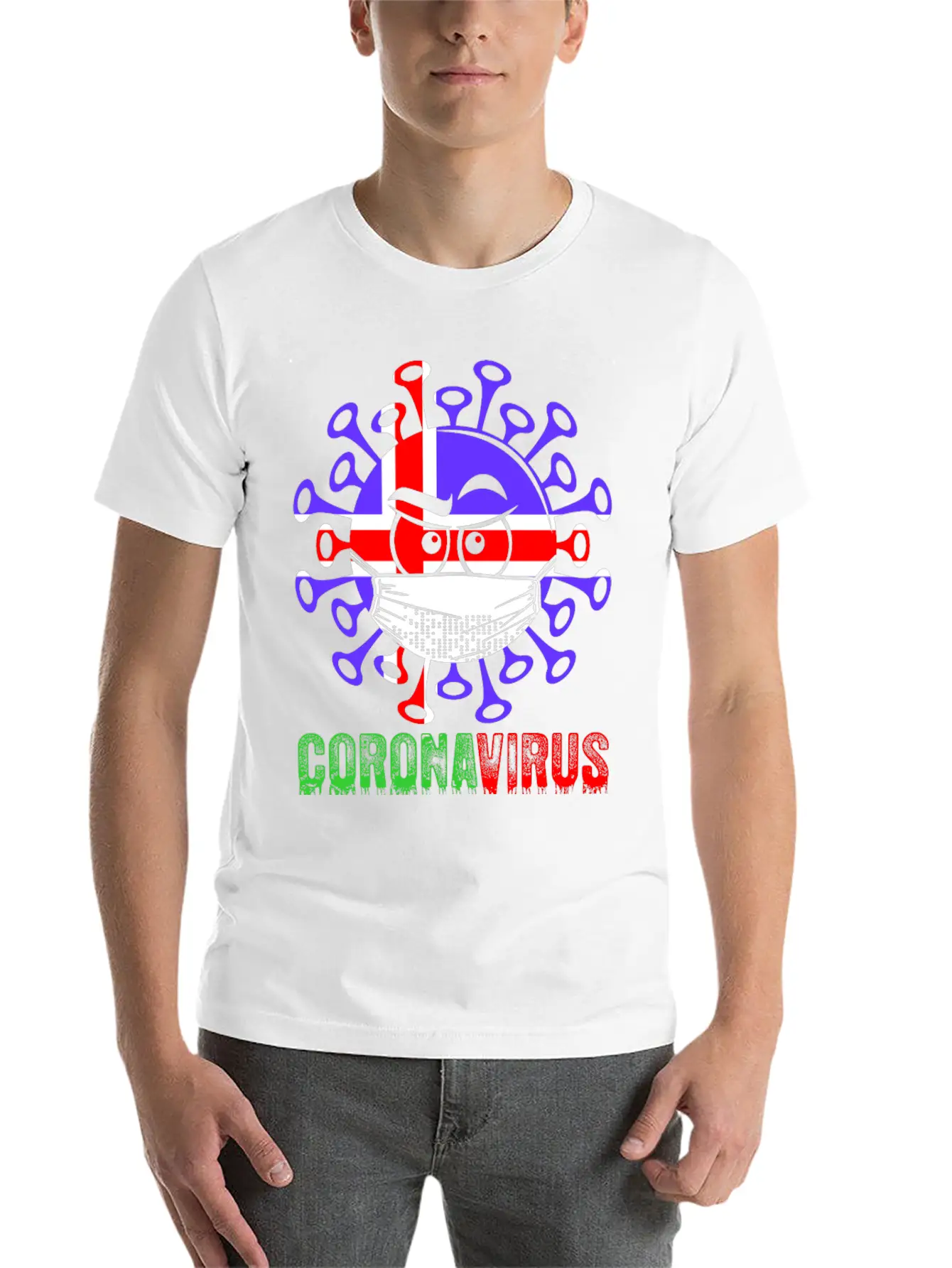 Icelander Corona Virus Inside Tshirt Timeless Short Sleeve Tee – Comfy And Minimalist Design