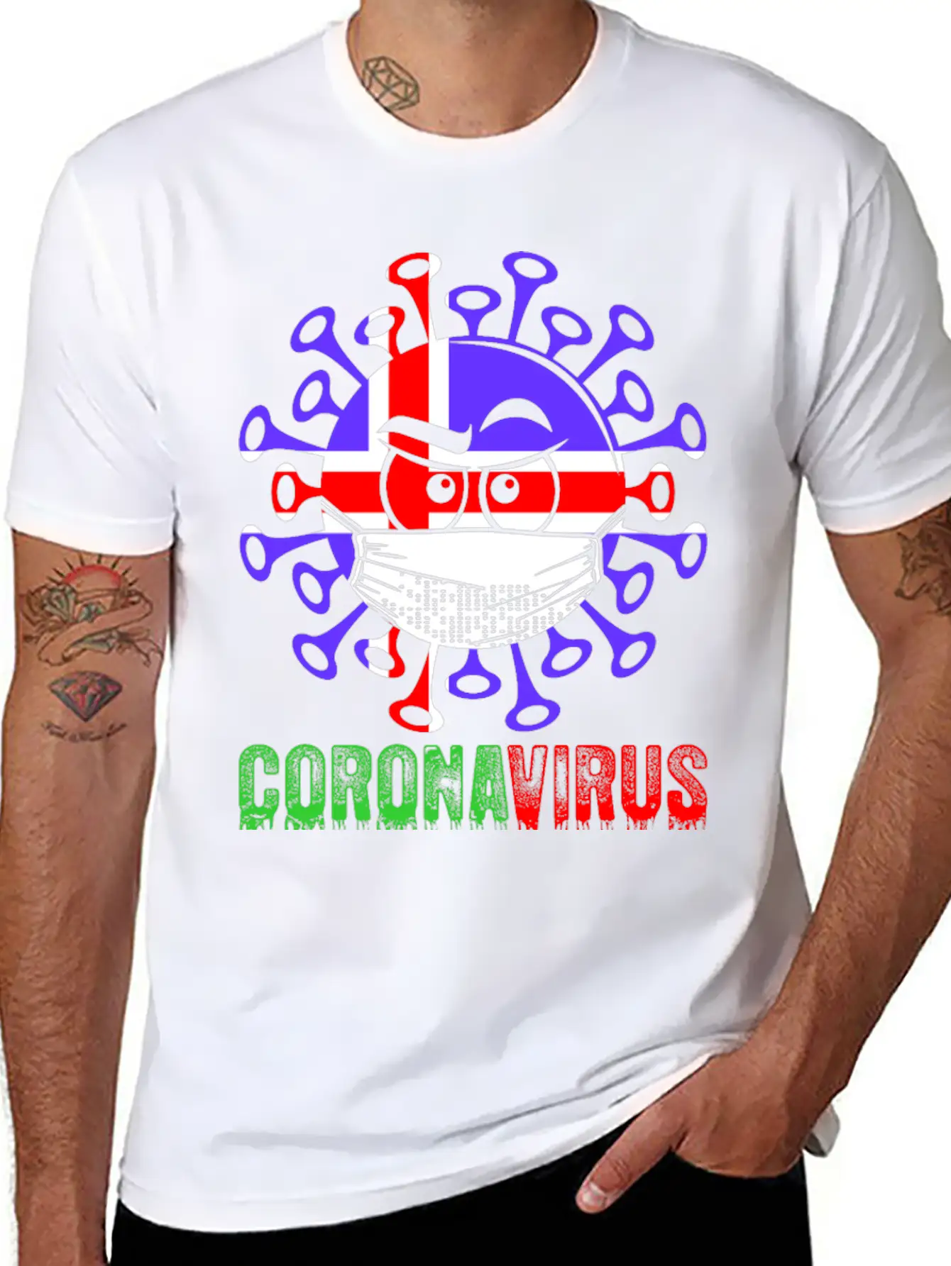 Icelander Corona Virus Inside Tshirt Timeless Short Sleeve Tee – Comfy And Minimalist Design