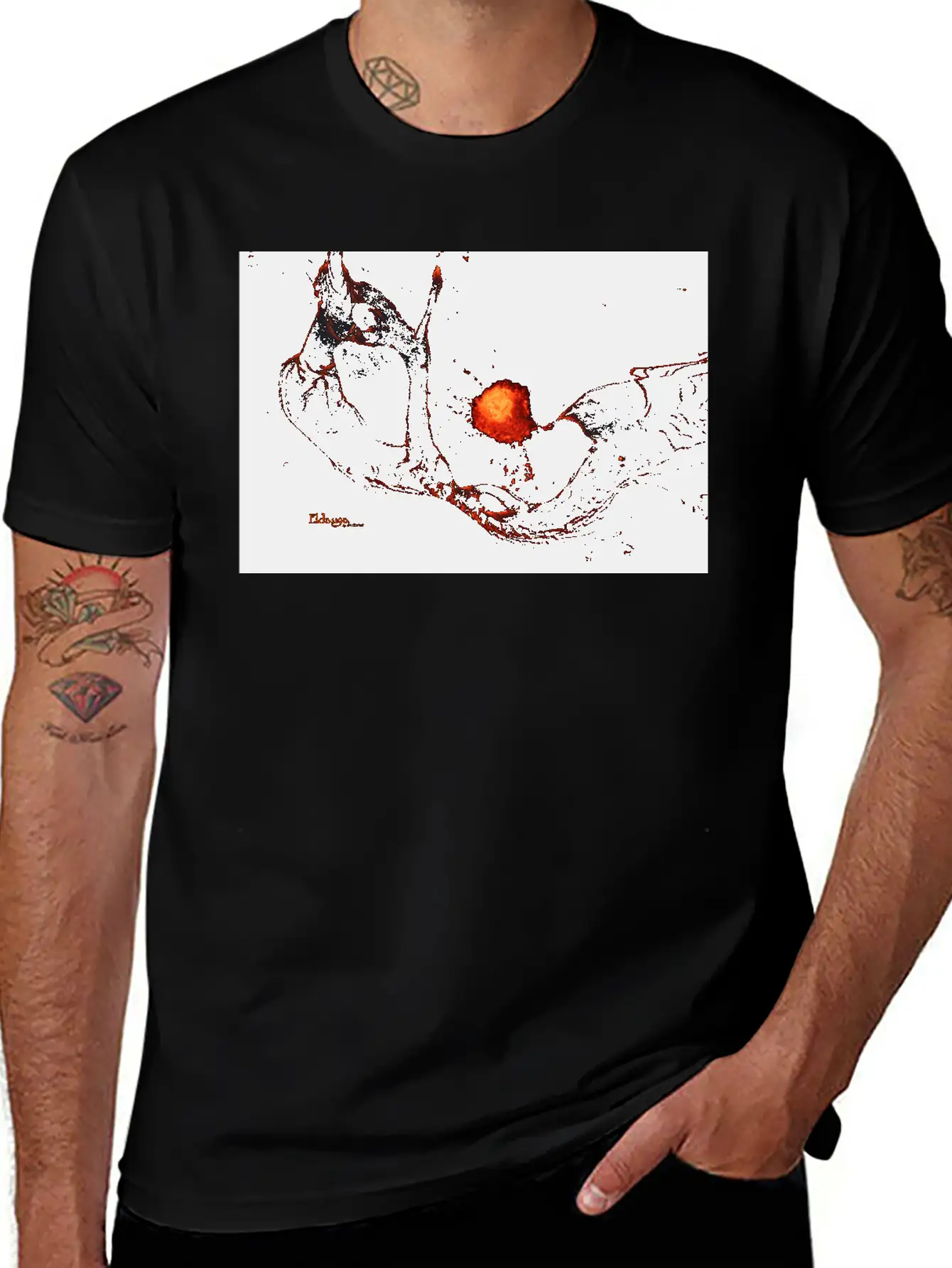 Icelandic Monsters: Eldauga Unisex Short Sleeve Soft Cotton T-Shirt – Casual Everyday Wear