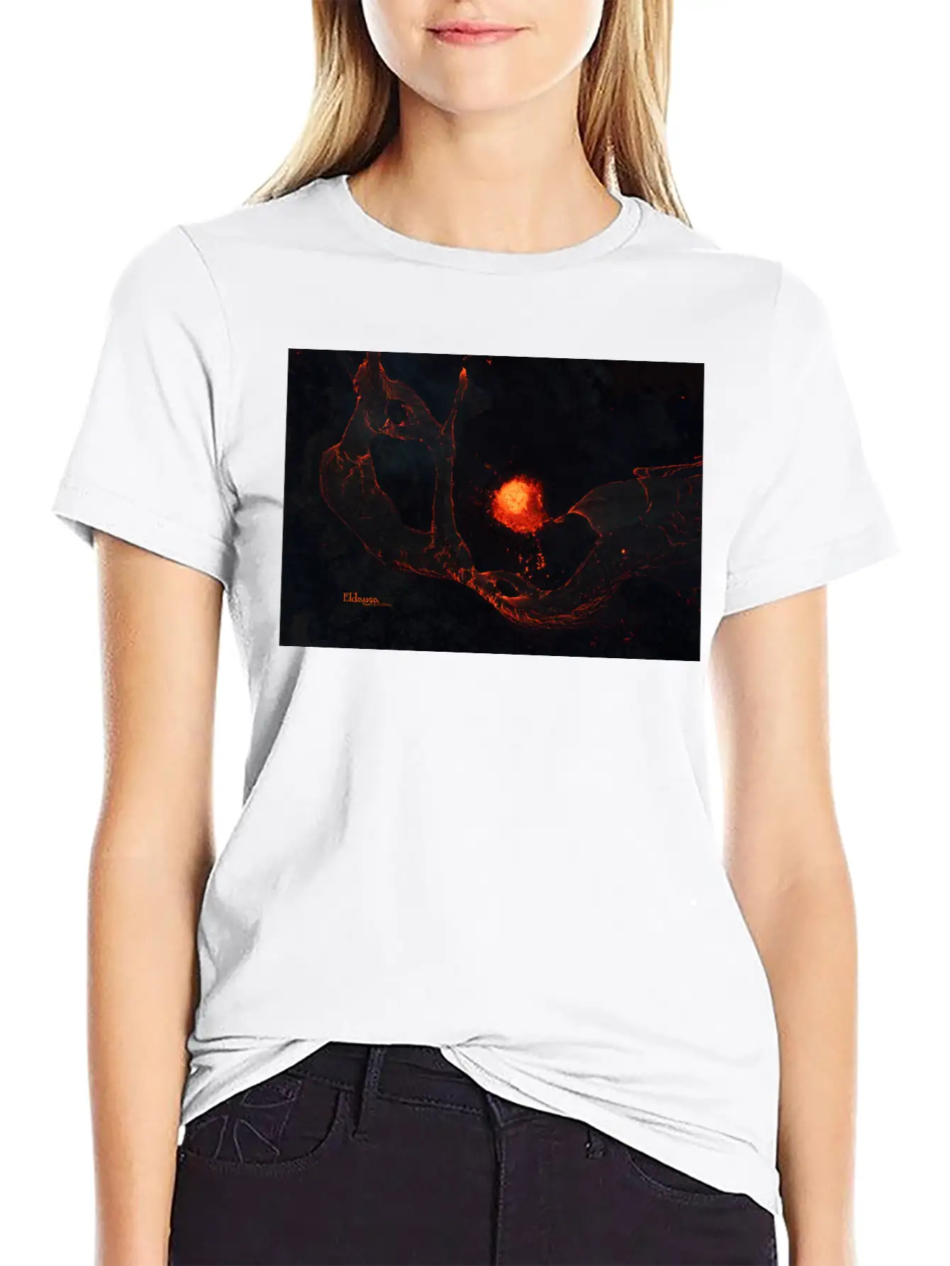 Icelandic Monsters: Eldauga Unisex Short Sleeve Soft Cotton T-Shirt – Casual Everyday Wear