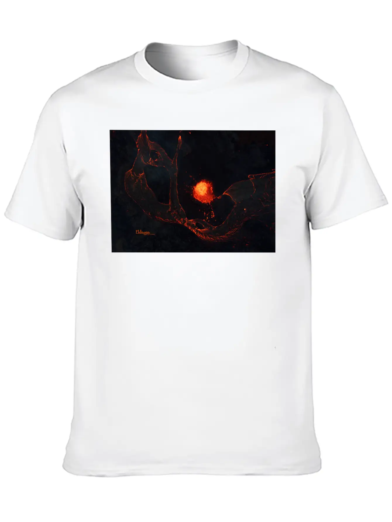 Icelandic Monsters: Eldauga Unisex Short Sleeve Soft Cotton T-Shirt – Casual Everyday Wear