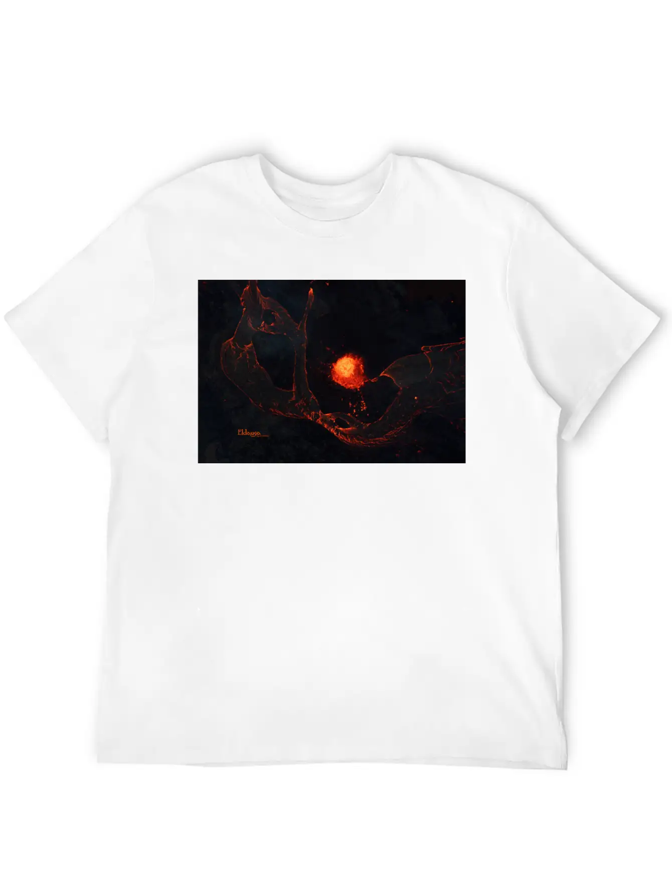 Icelandic Monsters: Eldauga Unisex Short Sleeve Soft Cotton T-Shirt – Casual Everyday Wear