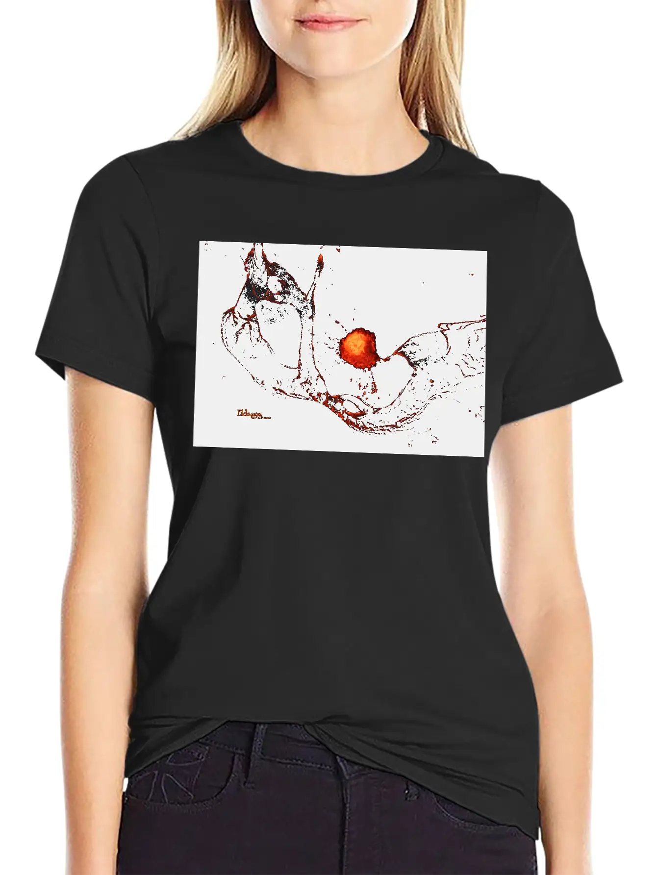Icelandic Monsters: Eldauga Unisex Short Sleeve Soft Cotton T-Shirt – Casual Everyday Wear