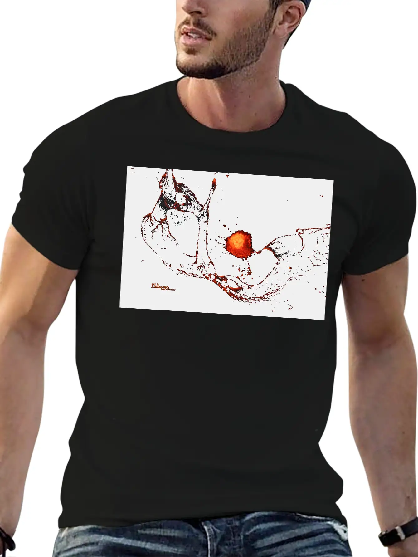 Icelandic Monsters: Eldauga Unisex Short Sleeve Soft Cotton T-Shirt – Casual Everyday Wear