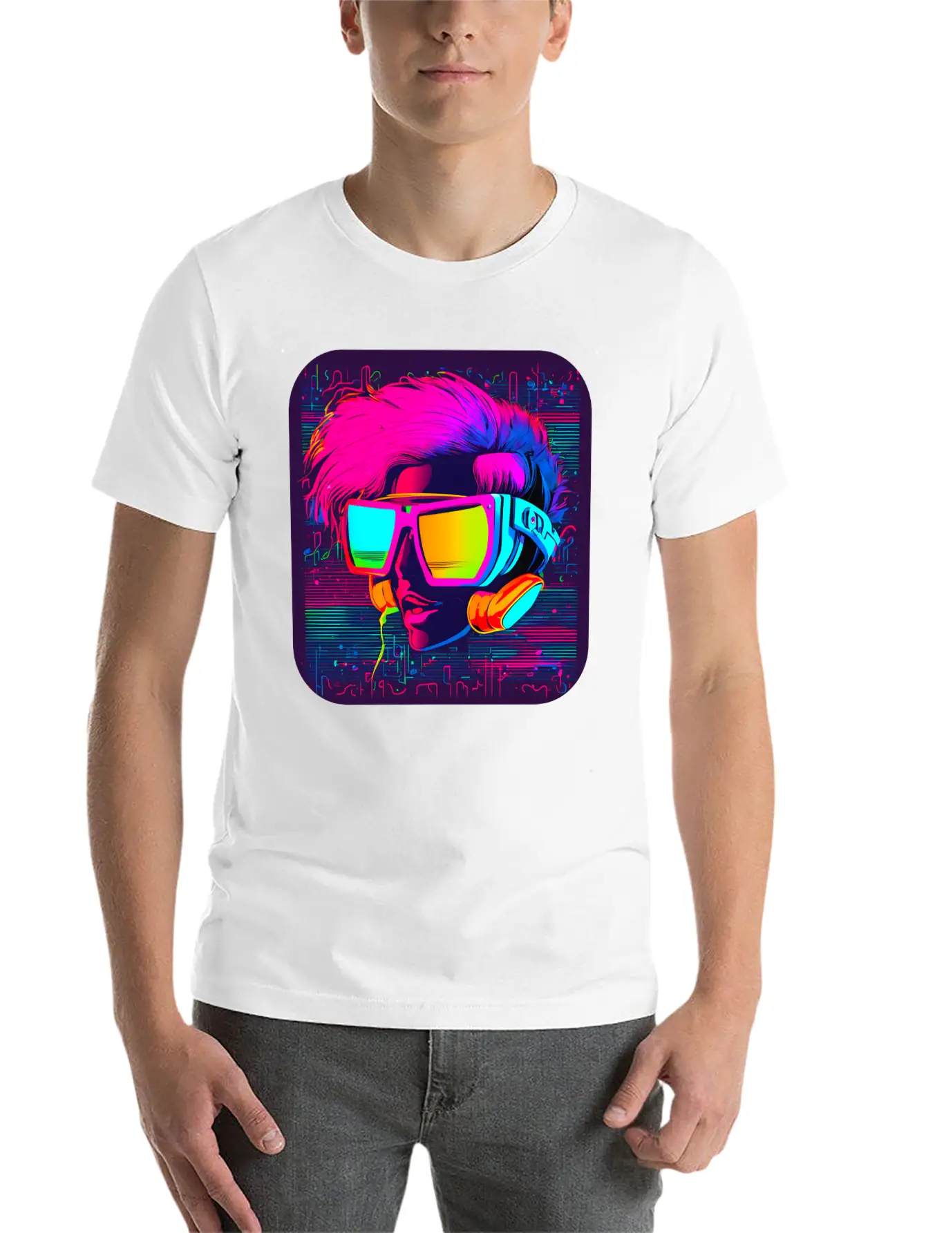Iconic Pop Culture 80s Style Fashion Unisex Short Sleeve Soft Cotton T-Shirt – Casual Everyday Wear