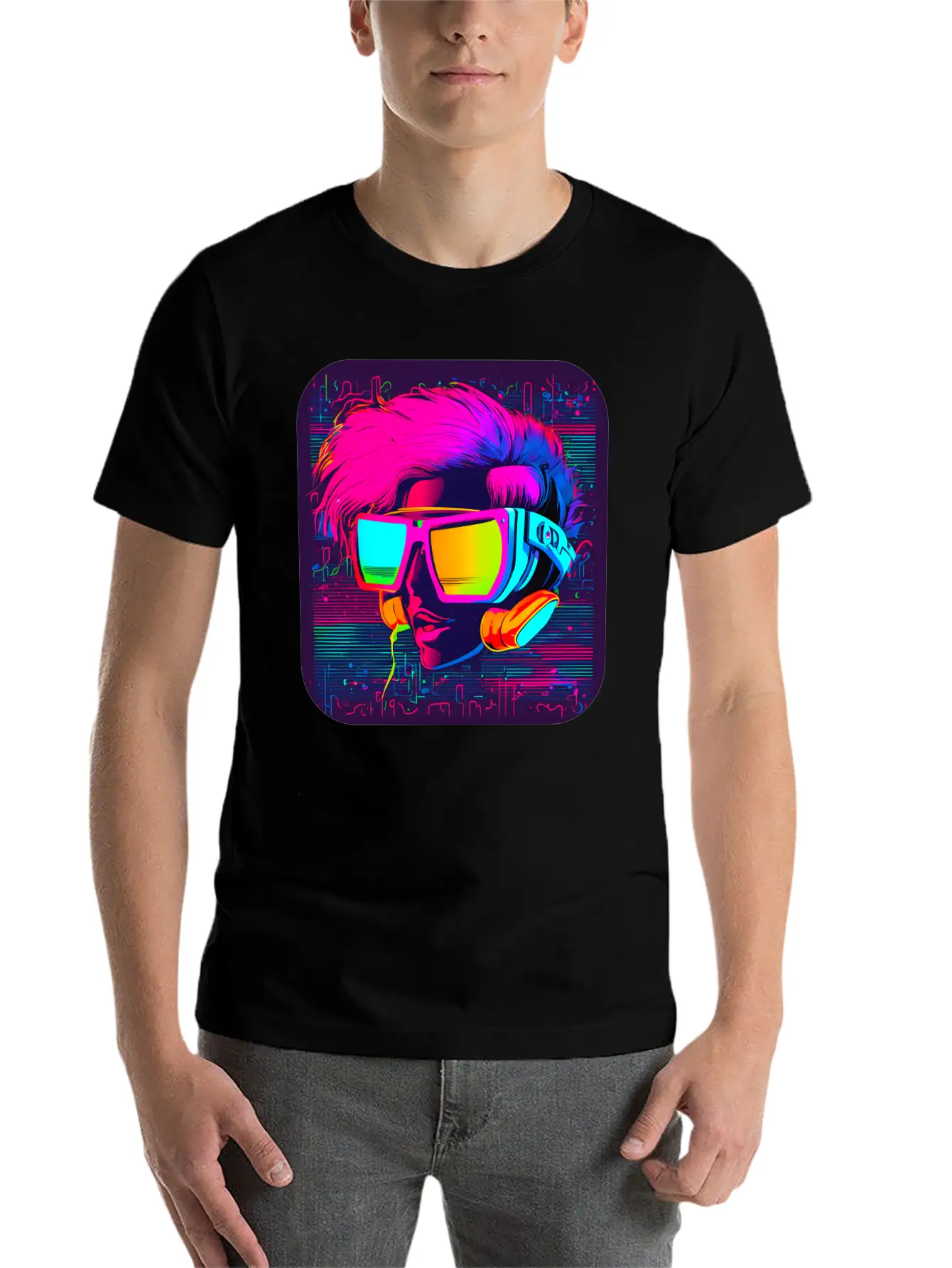 Iconic Pop Culture 80s Style Fashion Unisex Short Sleeve Soft Cotton T-Shirt – Casual Everyday Wear