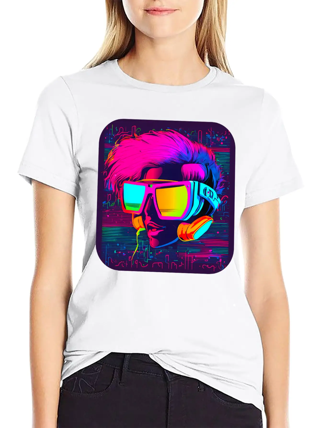 Iconic Pop Culture 80s Style Fashion Unisex Short Sleeve Soft Cotton T-Shirt – Casual Everyday Wear
