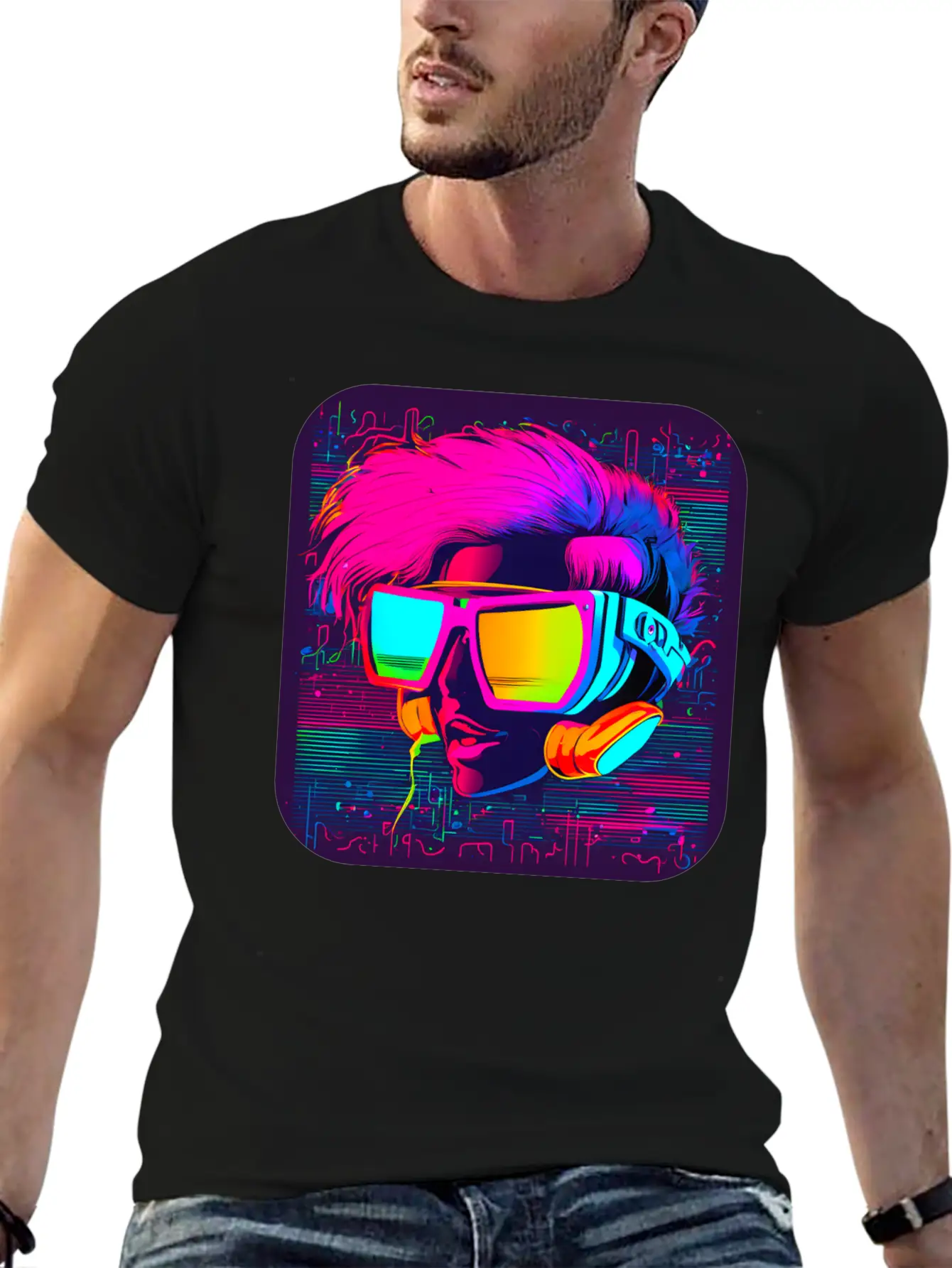 Iconic Pop Culture 80s Style Fashion Unisex Short Sleeve Soft Cotton T-Shirt – Casual Everyday Wear