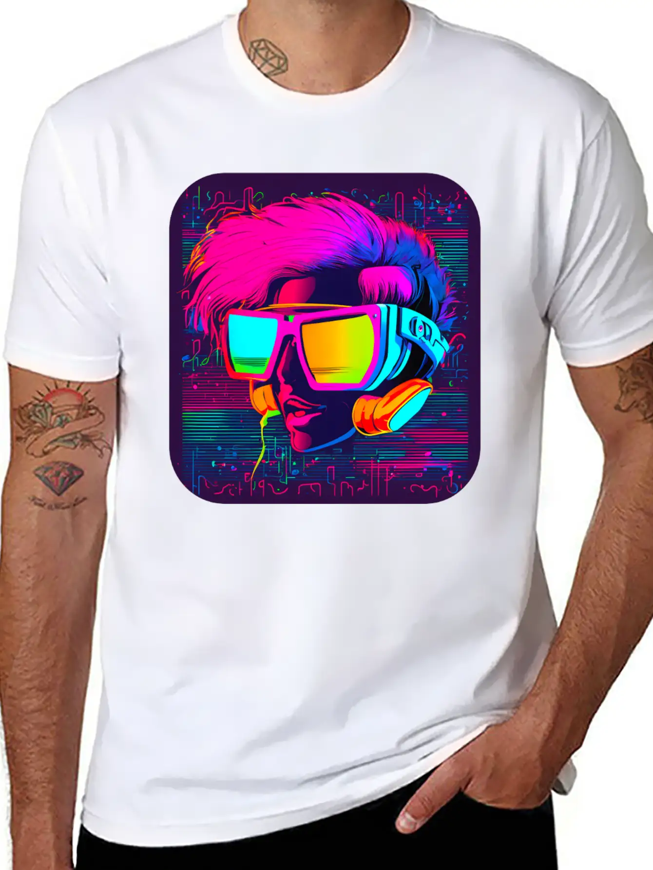 Iconic Pop Culture 80s Style Fashion Unisex Short Sleeve Soft Cotton T-Shirt – Casual Everyday Wear